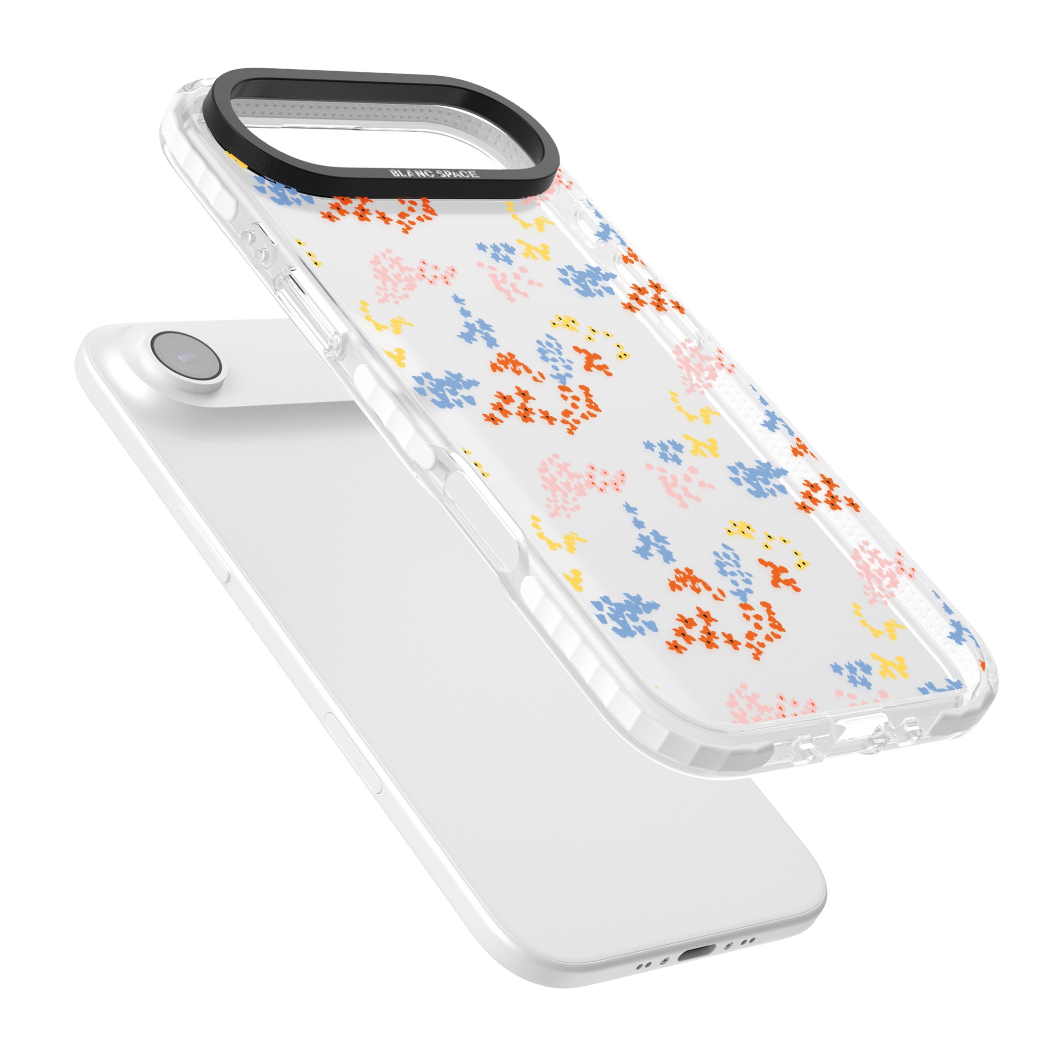 Floral Confetti: Transparent Delight iPhone 17 Air Impact Clear Phone Case Colours