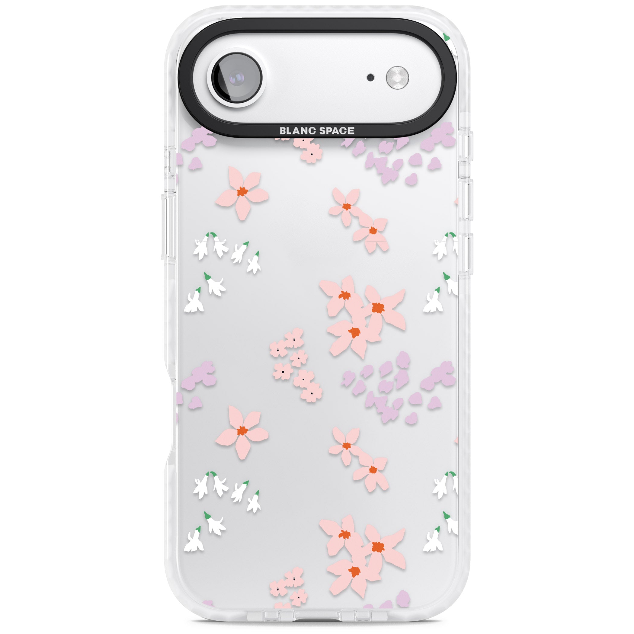 Pink & Purple Flower Mix iPhone 17 Air Impact Clear Phone Case