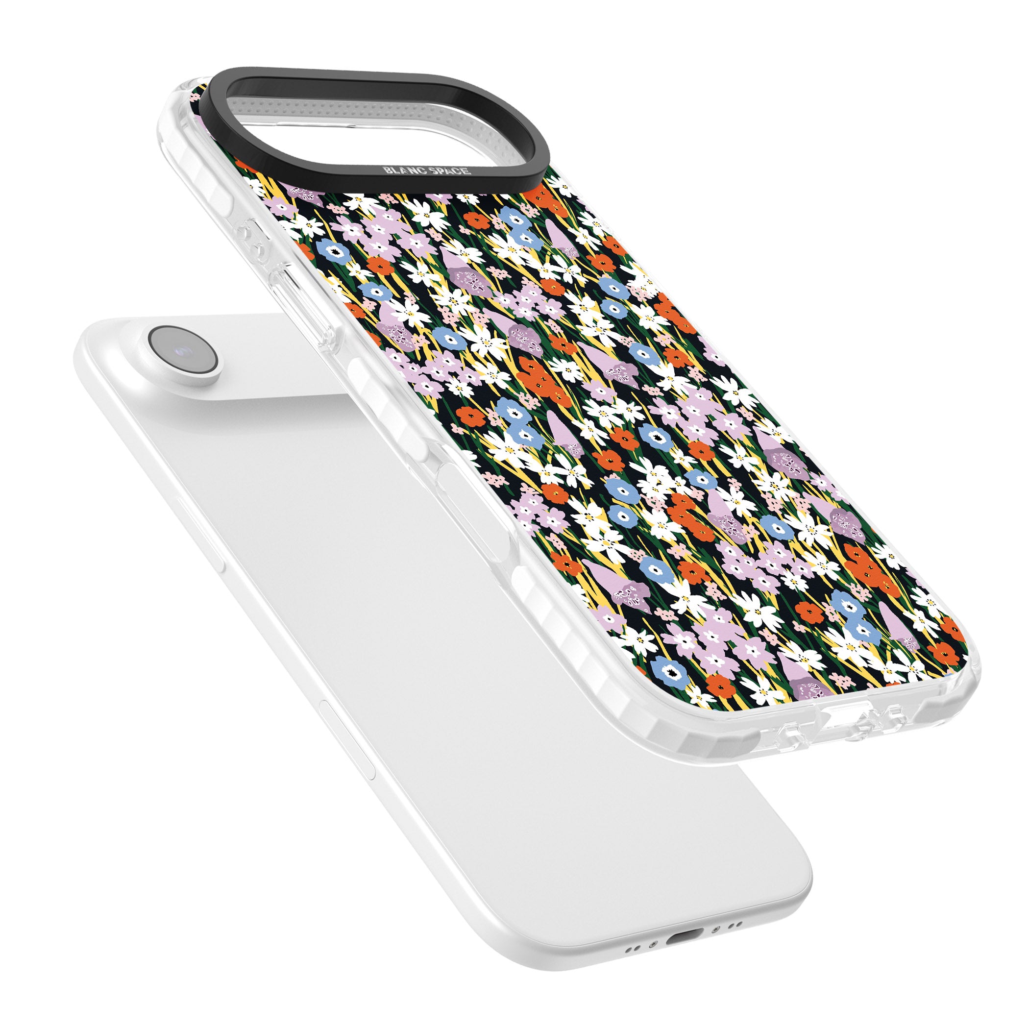Energetic Floral Mix iPhone 17 Air Impact Clear Phone Case Colours