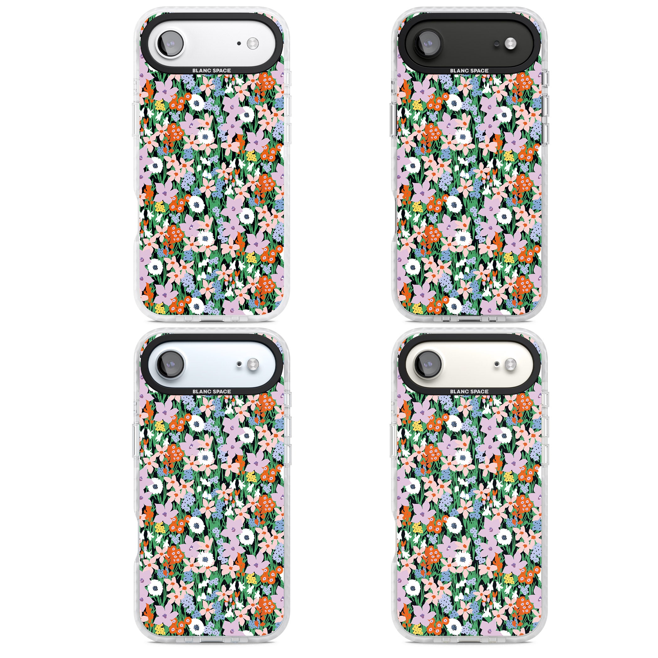 Jazzy Floral Mix iPhone 17 Air Impact Clear Phone Case APT Impact Protection