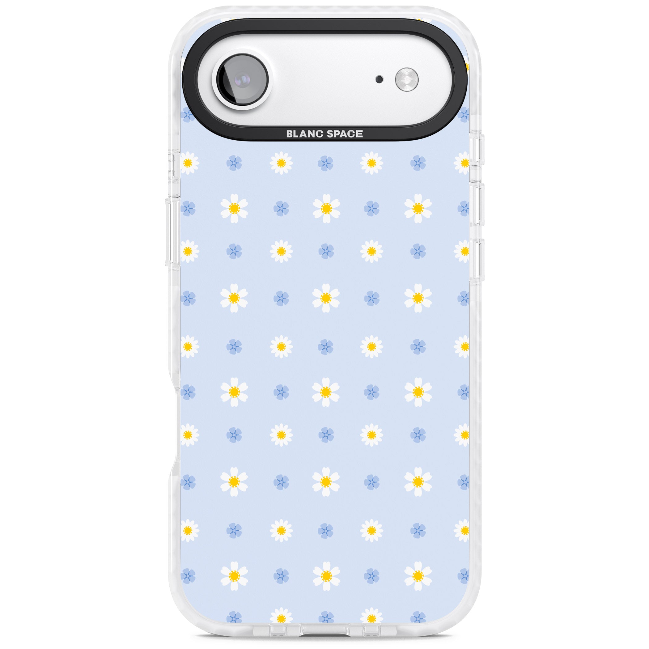 Pale Blue Daisies iPhone 17 Air Impact Clear Phone Case