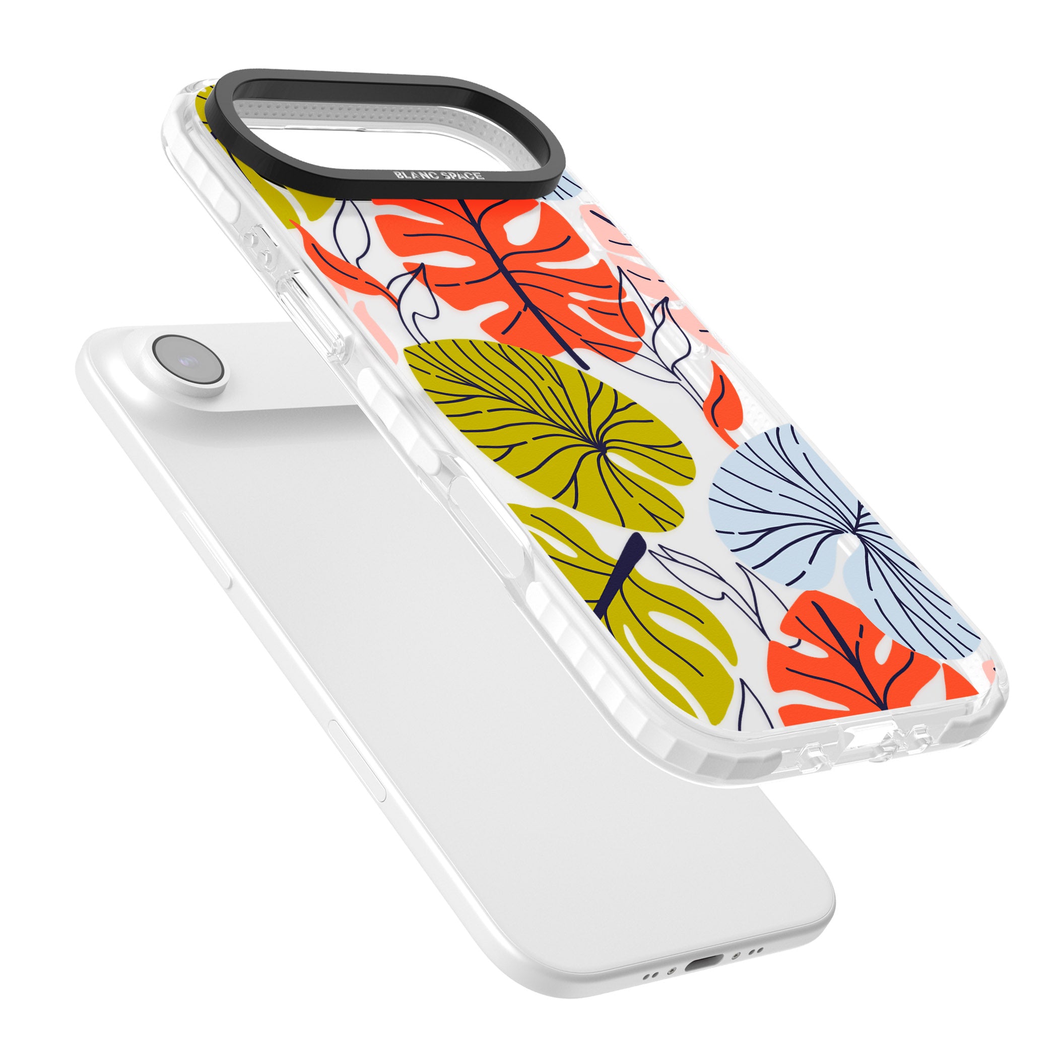 Retro Leaves iPhone 17 Air Impact Clear Phone Case Colours
