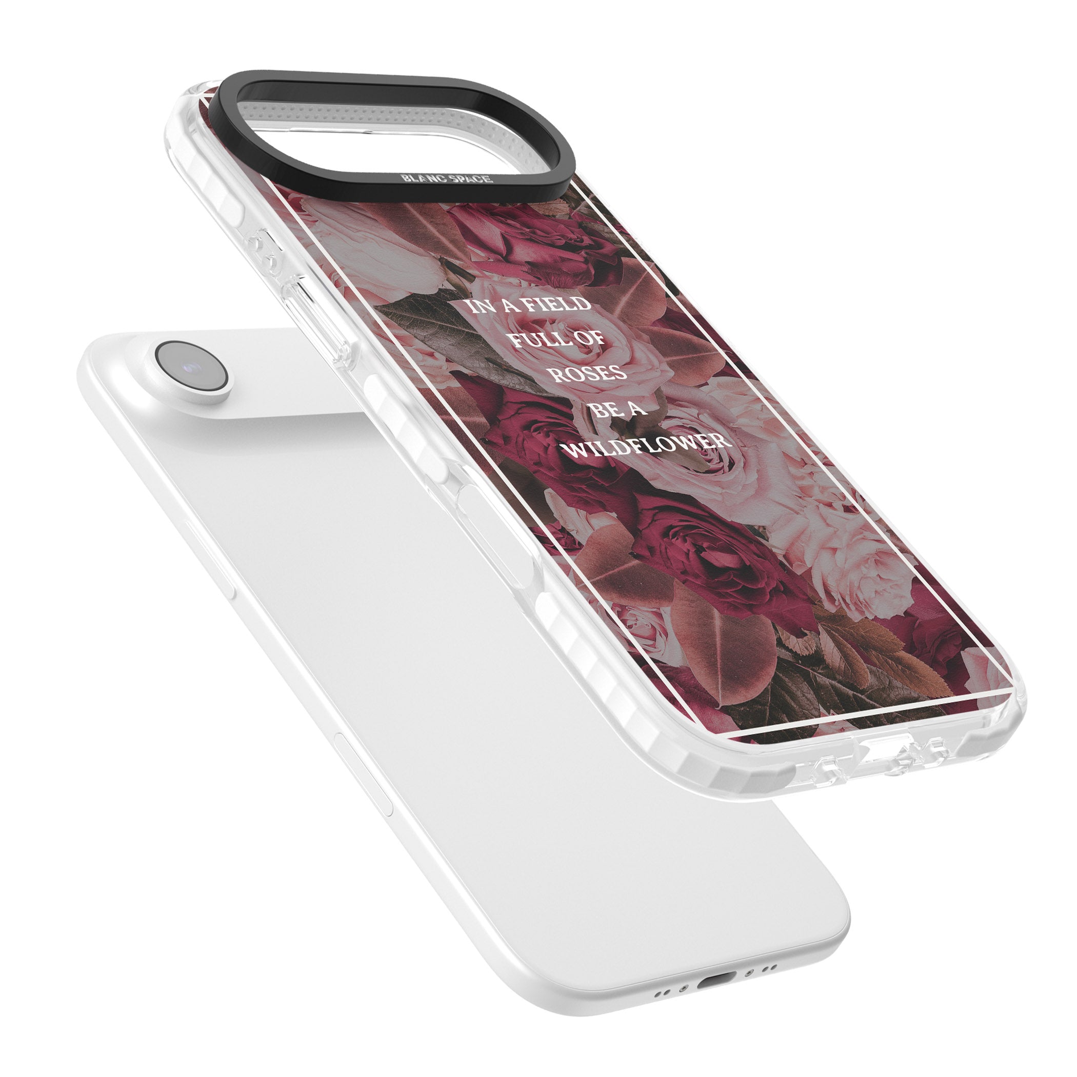 Wildflower Floral Quote iPhone 17 Air Impact Clear Phone Case Colours