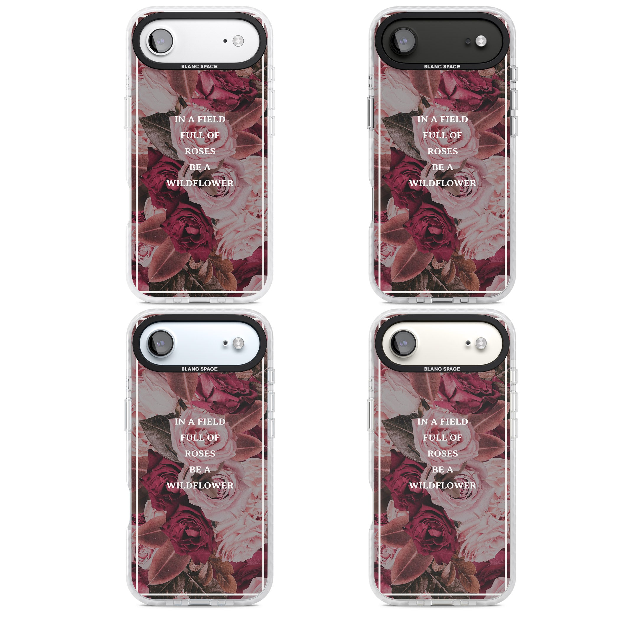 Wildflower Floral Quote iPhone 17 Air Impact Clear Phone Case APT Impact Protection