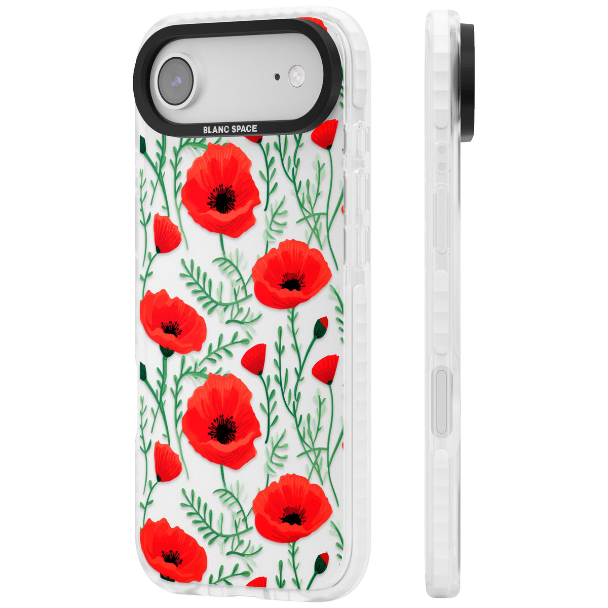 Poppy Garden iPhone Air Impact Clear Phone Case side