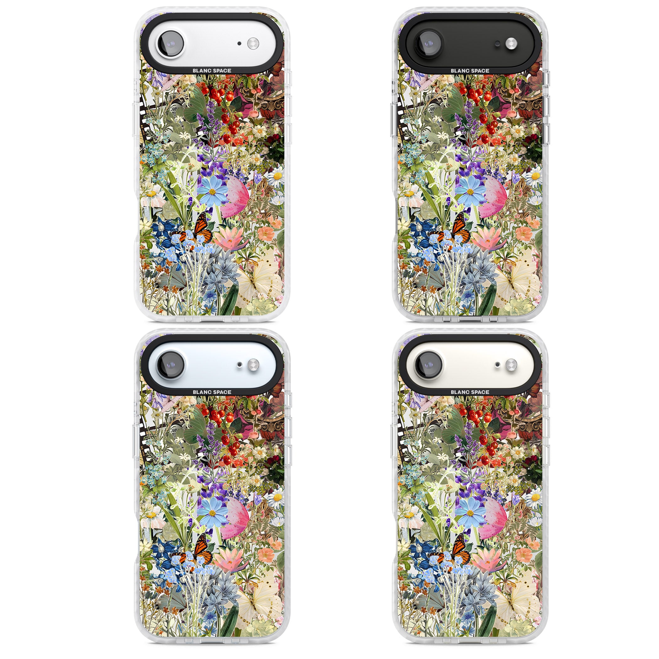 Flower Mix Collage iPhone 17 Air Impact Clear Phone Case APT Impact Protection