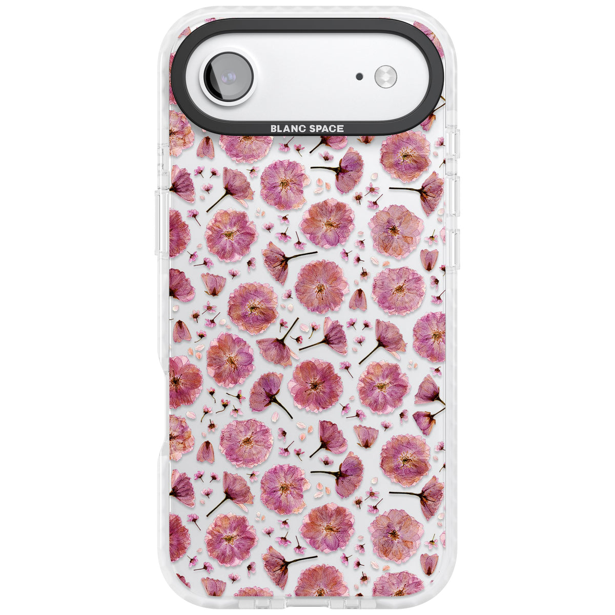 Pink Florals & Blossom iPhone Air Impact Clear Phone Case front