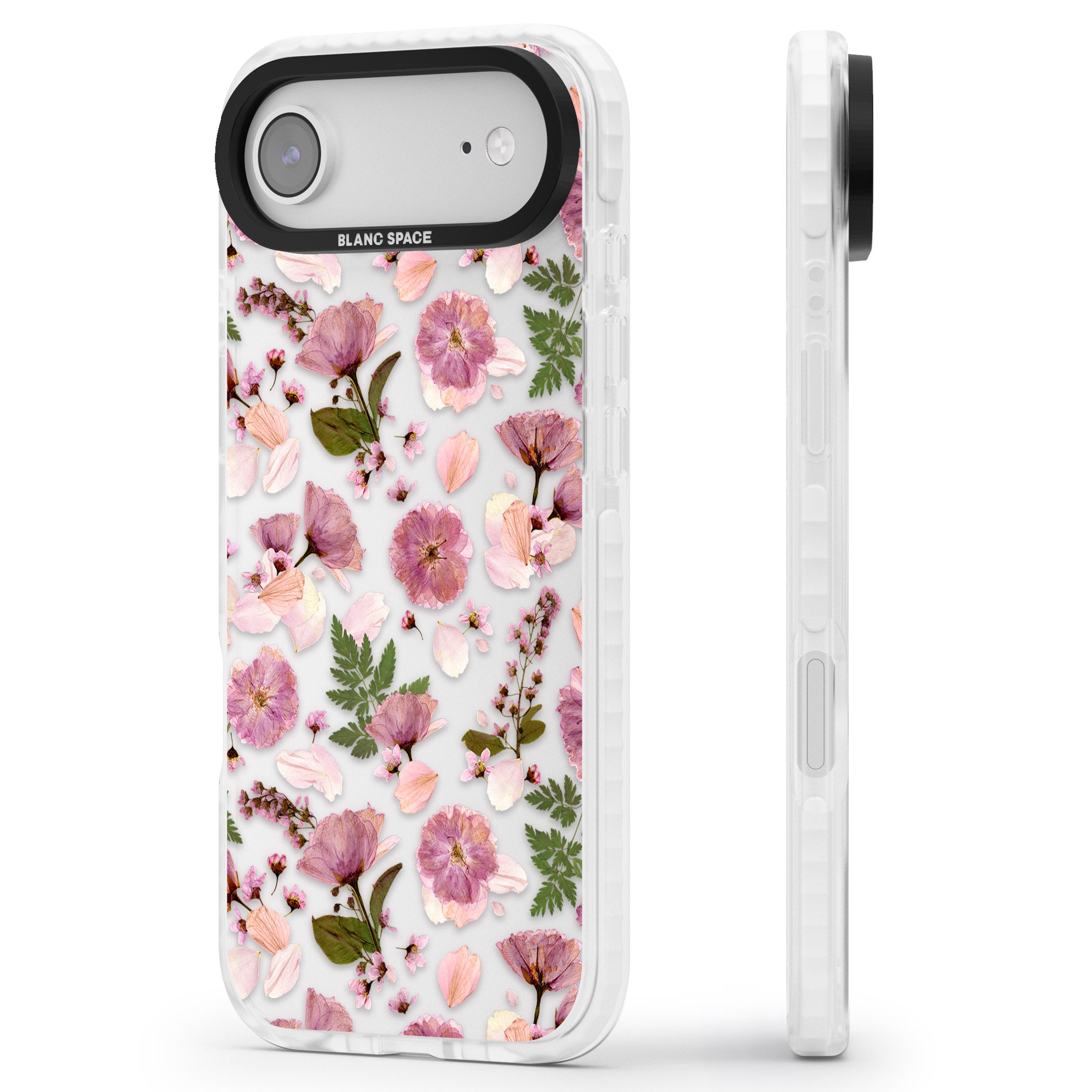 Floral Fantasy Menagerie iPhone 17 Air Impact Clear Phone Case Side Profile