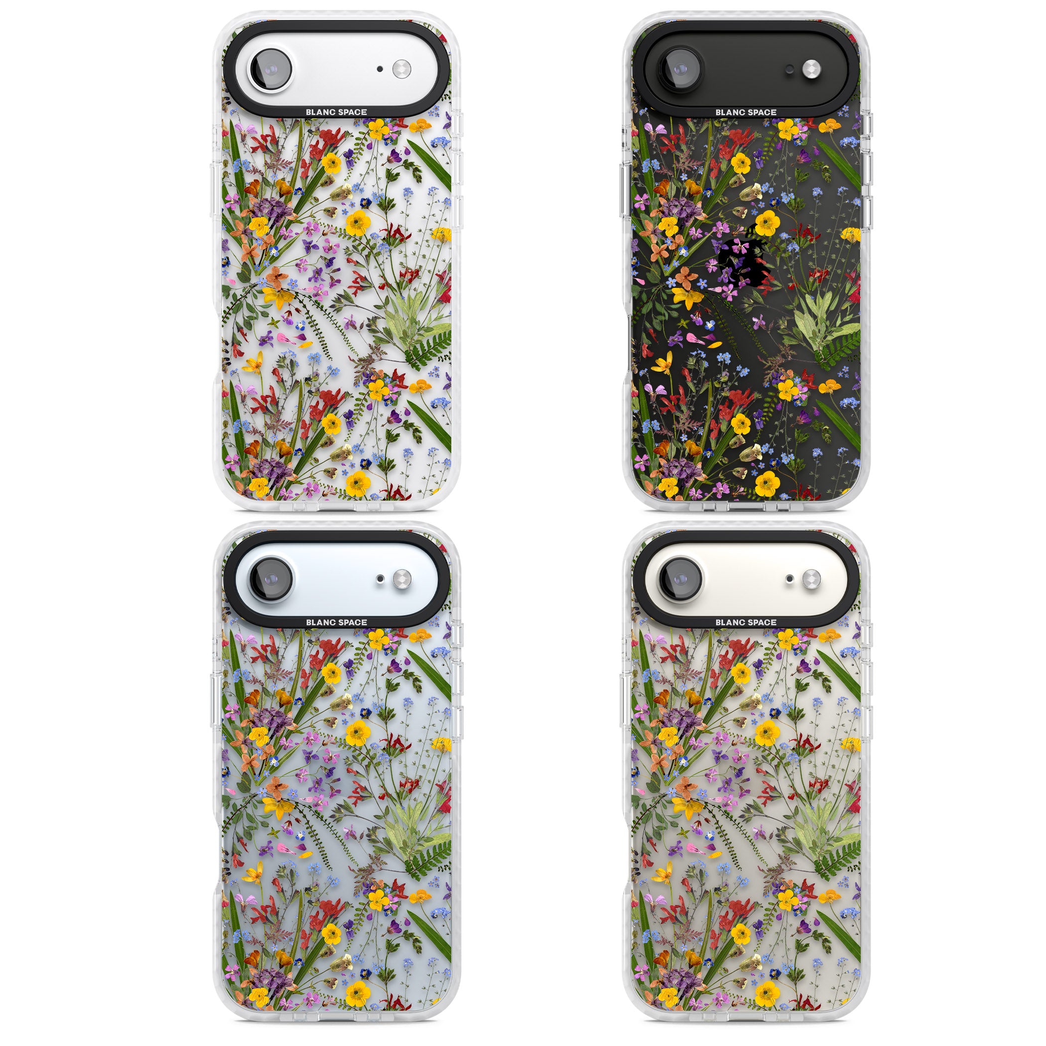 Wildflower & Leaves iPhone 17 Air Impact Clear Phone Case APT Impact Protection