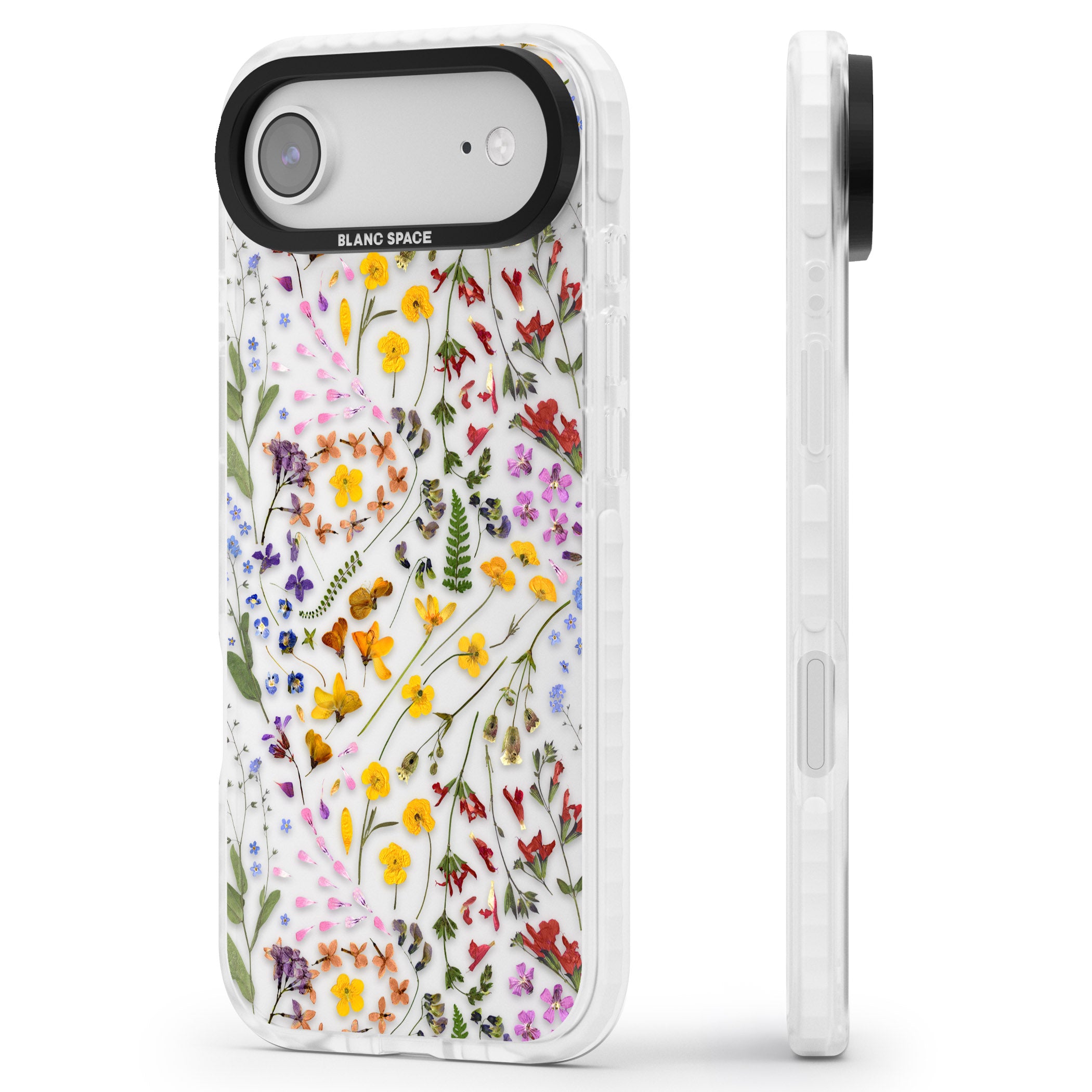 Wildflower iPhone 17 Air Impact Clear Phone Case Side Profile