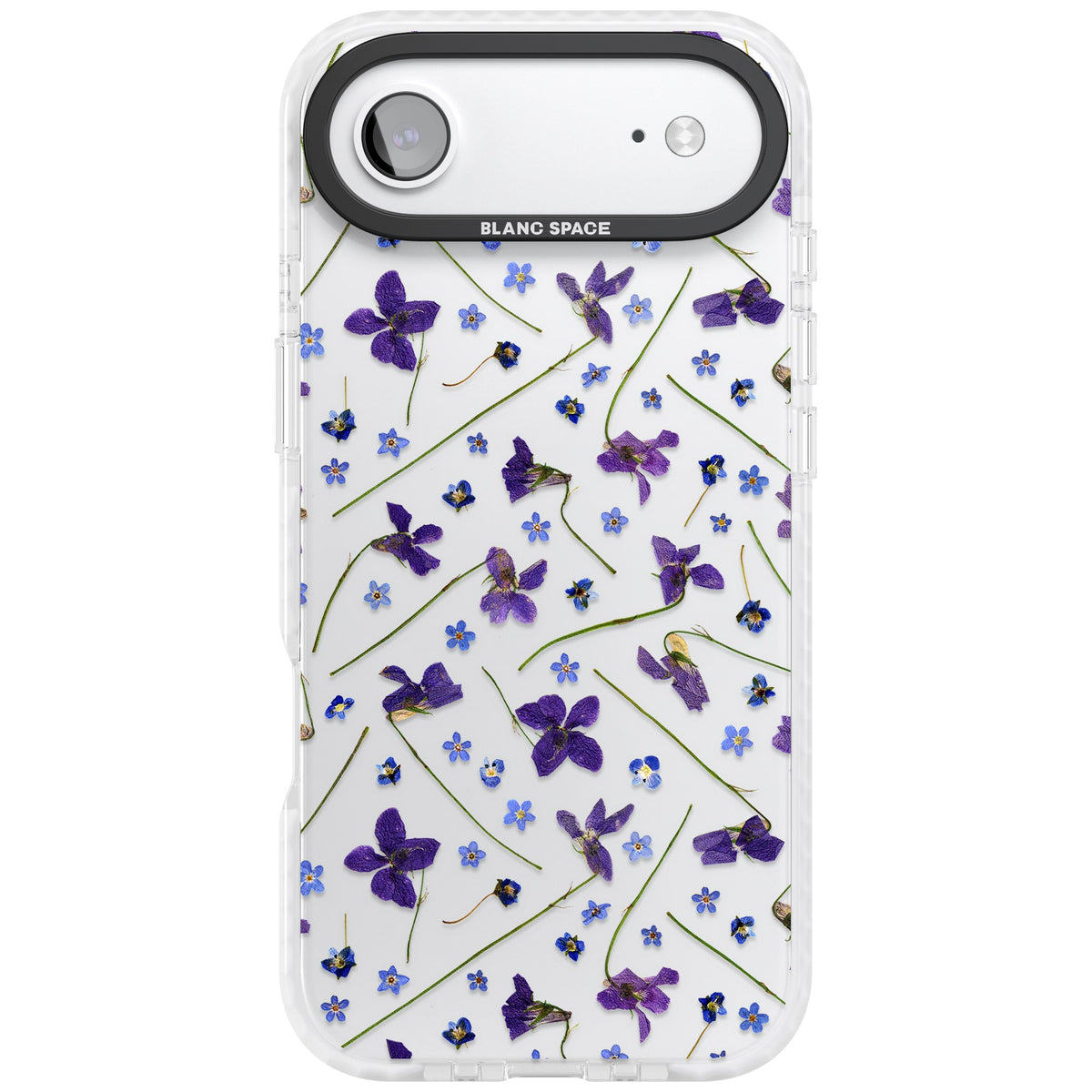 Pressed Violets iPhone Air Impact Clear Phone Case front