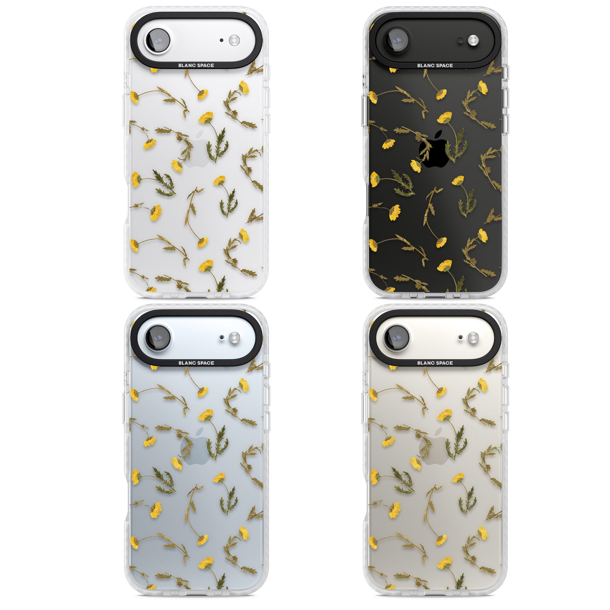 Wildflower Yellow iPhone 17 Air Impact Clear Phone Case APT Impact Protection