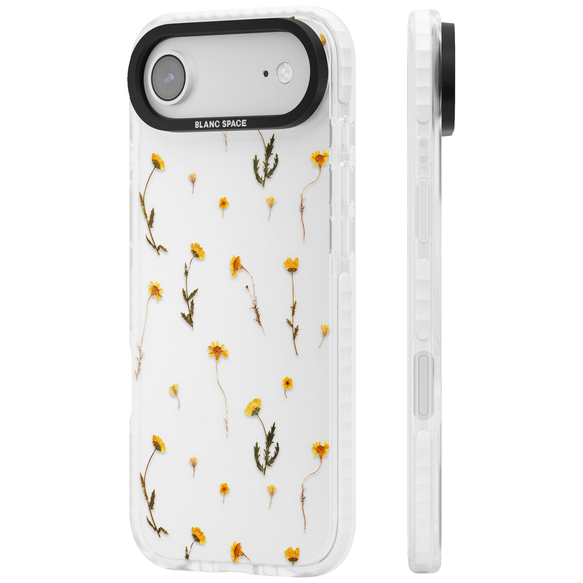 Yellow Wildflower iPhone Air Impact Clear Phone Case side