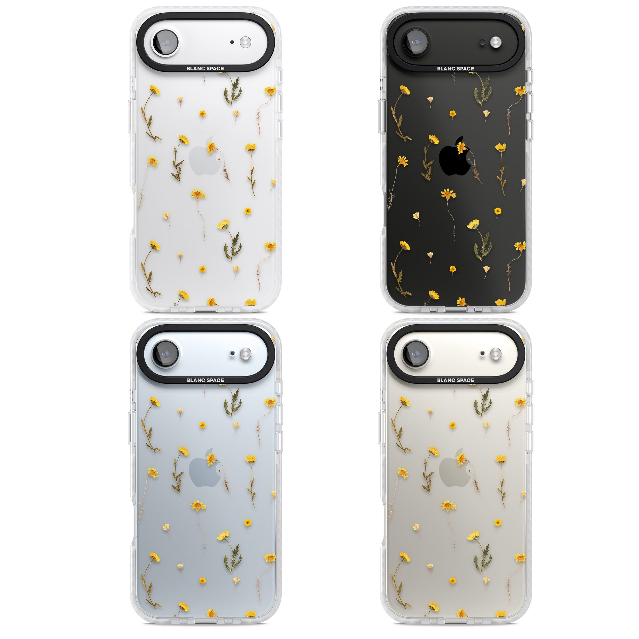 Yellow Wildflower iPhone 17 Air Impact Clear Phone Case APT Impact Protection