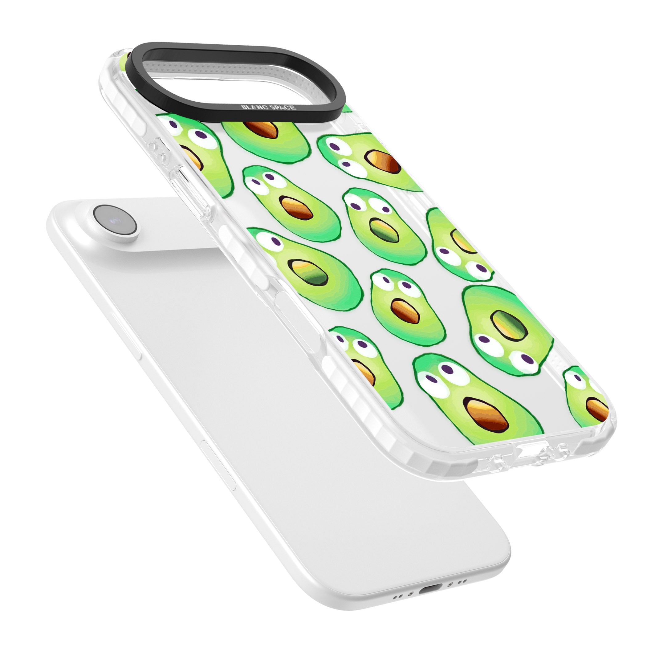 Shocked Avocados iPhone 17 Air Impact Clear Phone Case Colours