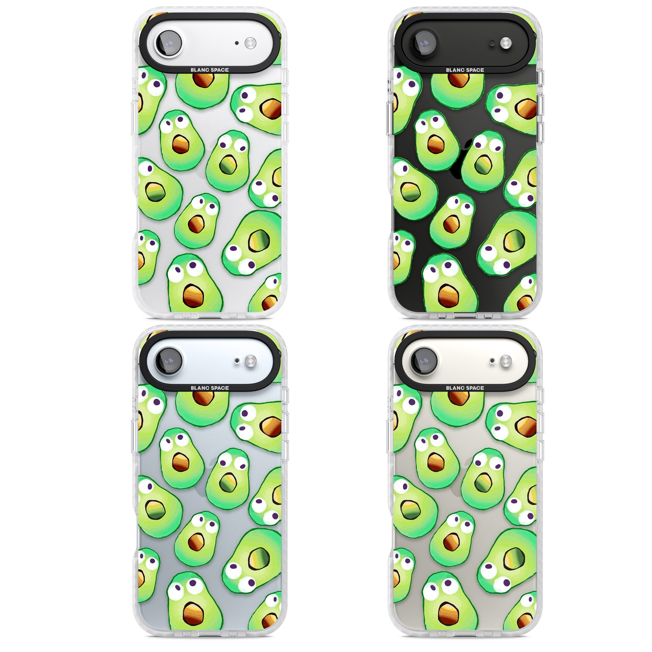 Shocked Avocados iPhone 17 Air Impact Clear Phone Case APT Impact Protection