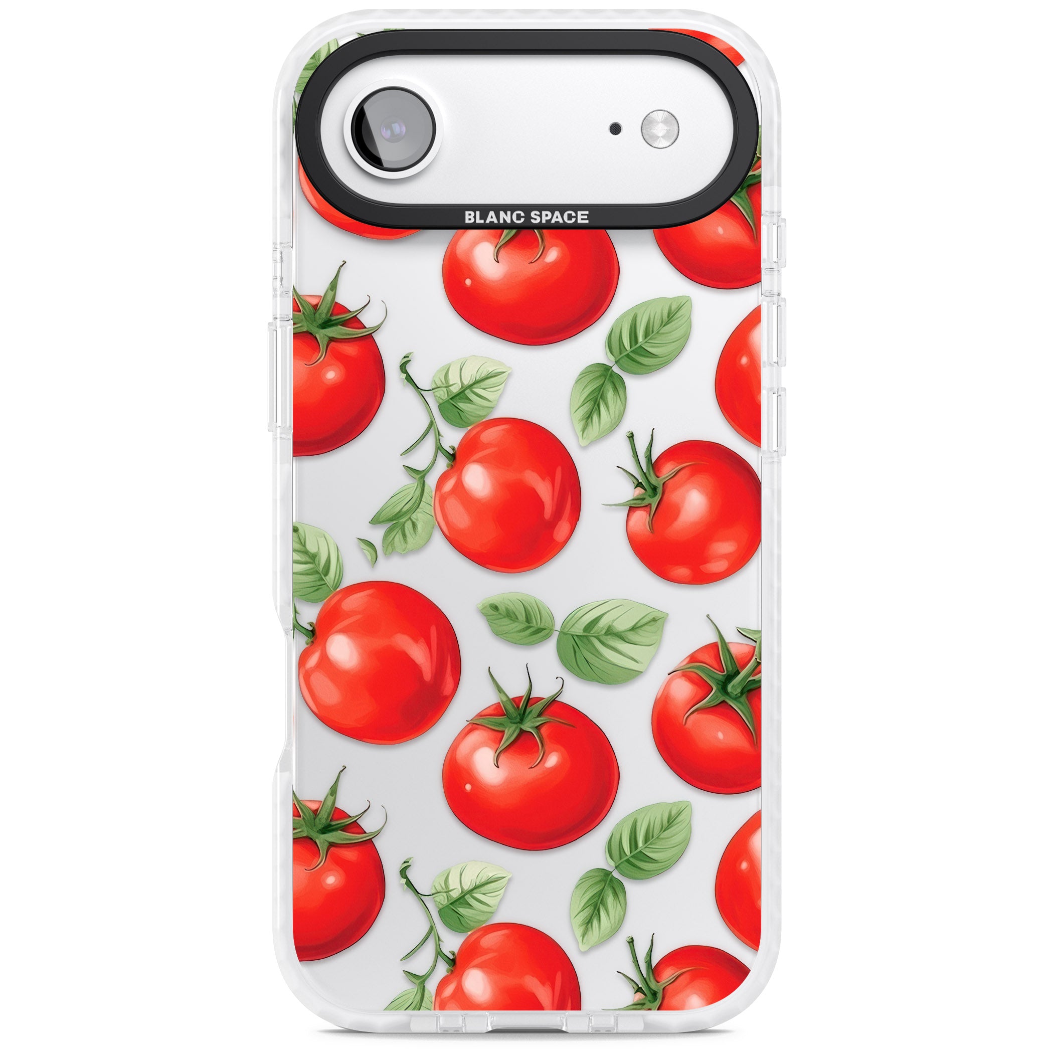 Tomato Pattern iPhone 17 Air Impact Clear Phone Case