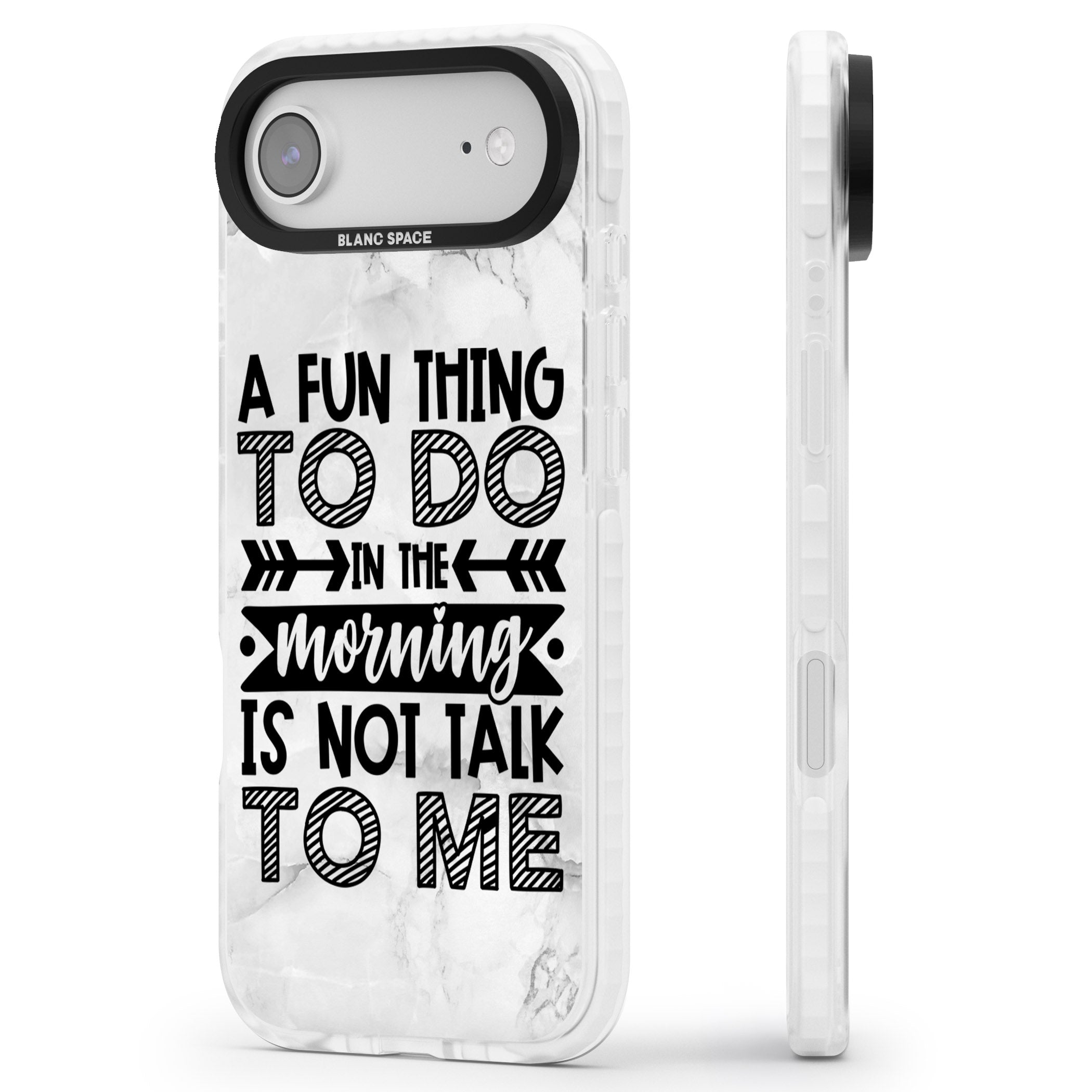 A Fun Thing To Do iPhone 17 Air Impact Clear Phone Case Side Profile