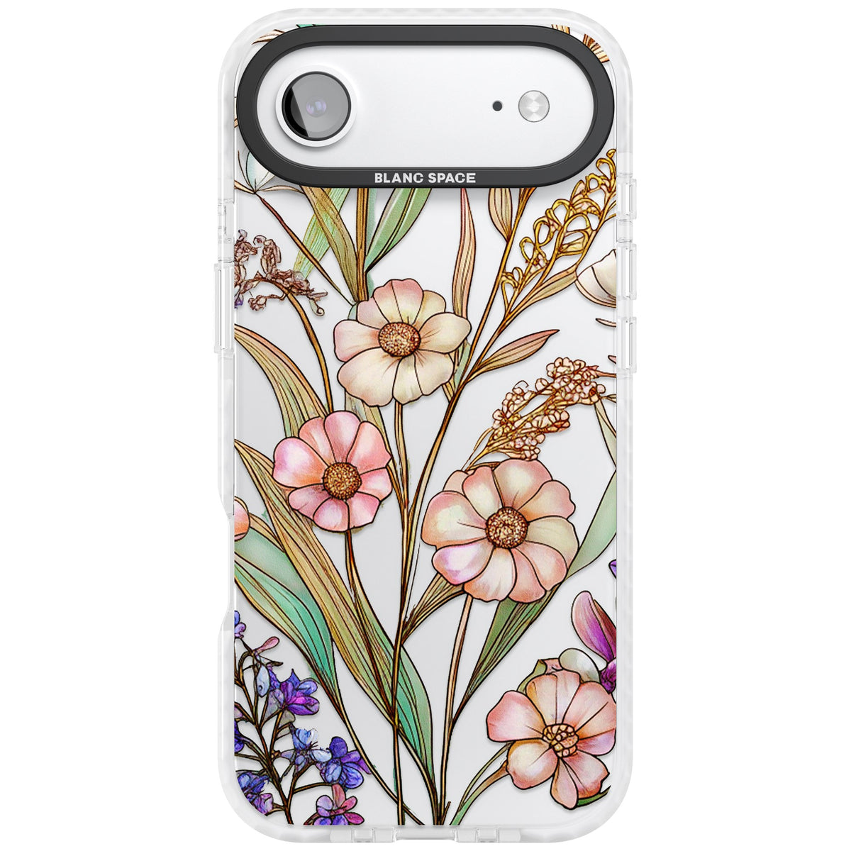 Glass Spring Flowers iPhone Air Impact Clear Phone Case front