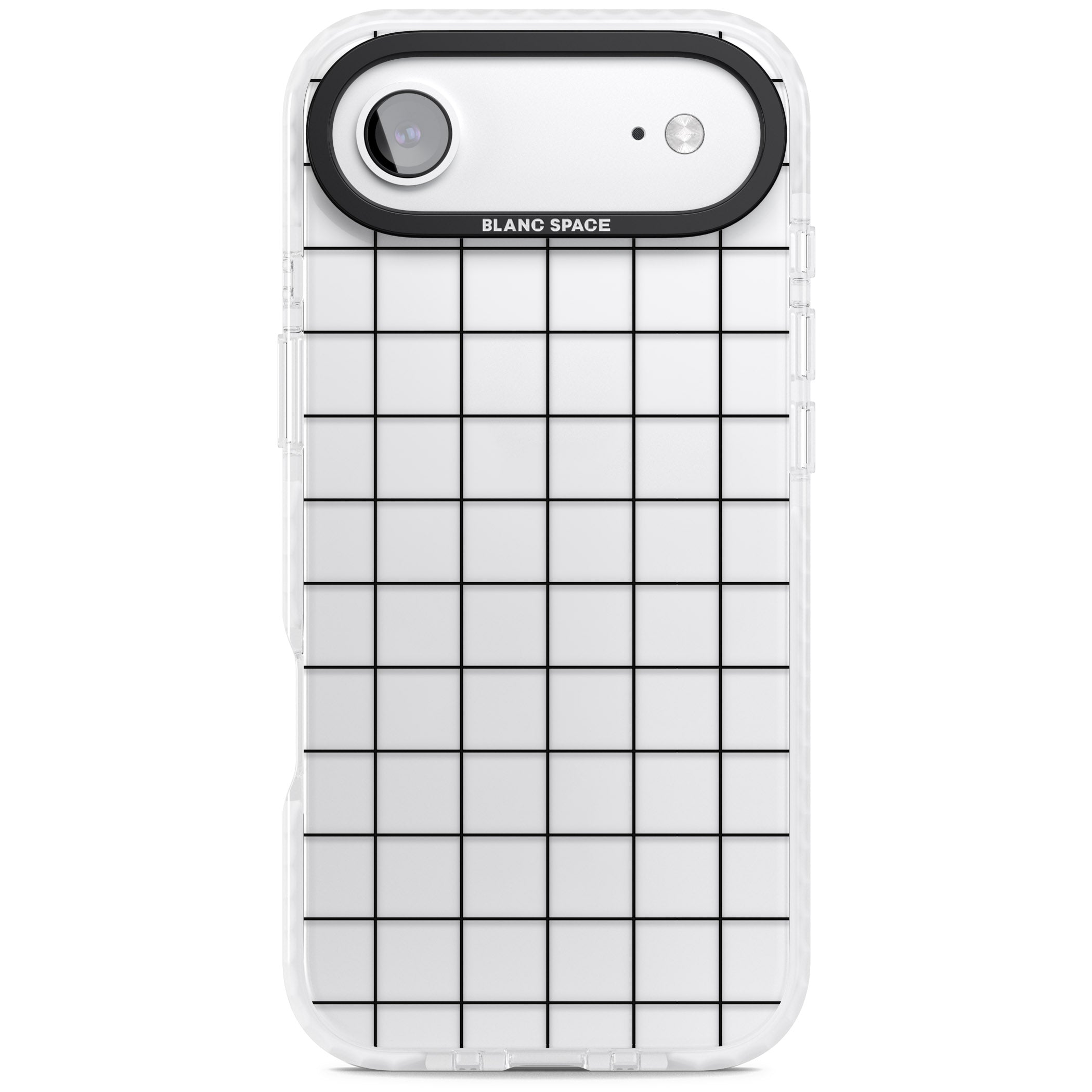 Simplistic Large Grid iPhone 17 Air Impact Clear Phone Case