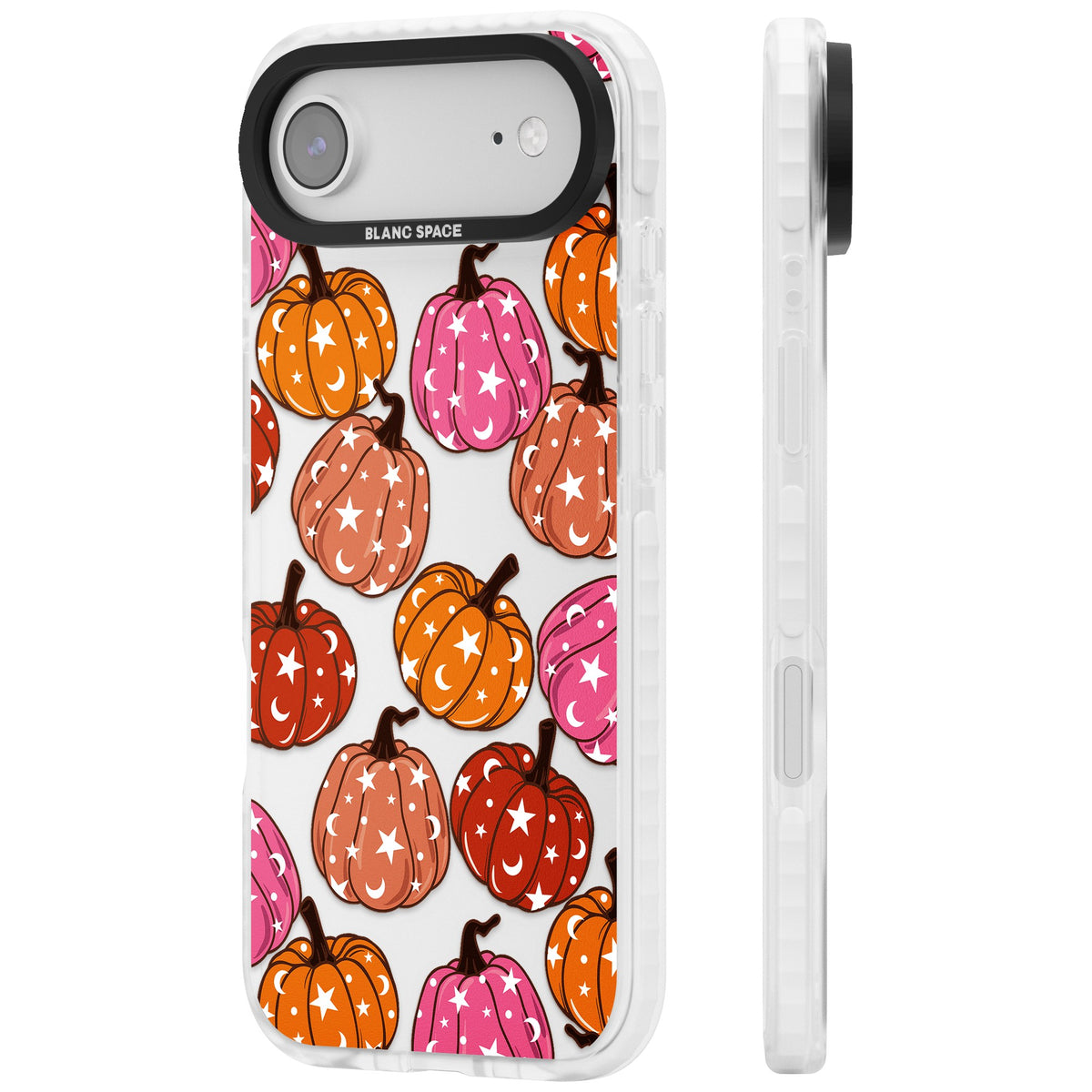 Pumpkin Starfall Pattern iPhone Air Impact Clear Phone Case side