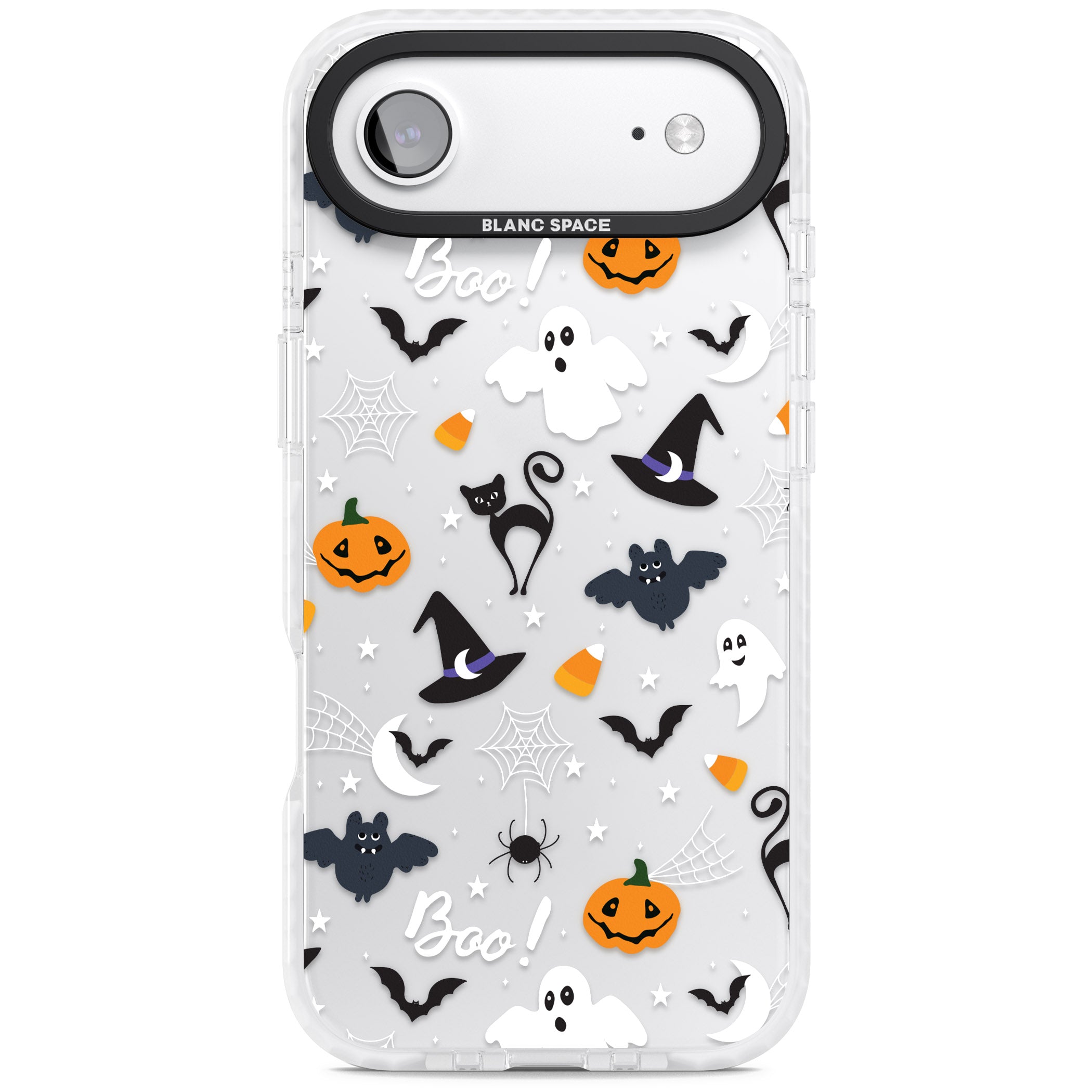 Halloween Mix Pattern iPhone 17 Air Impact Clear Phone Case