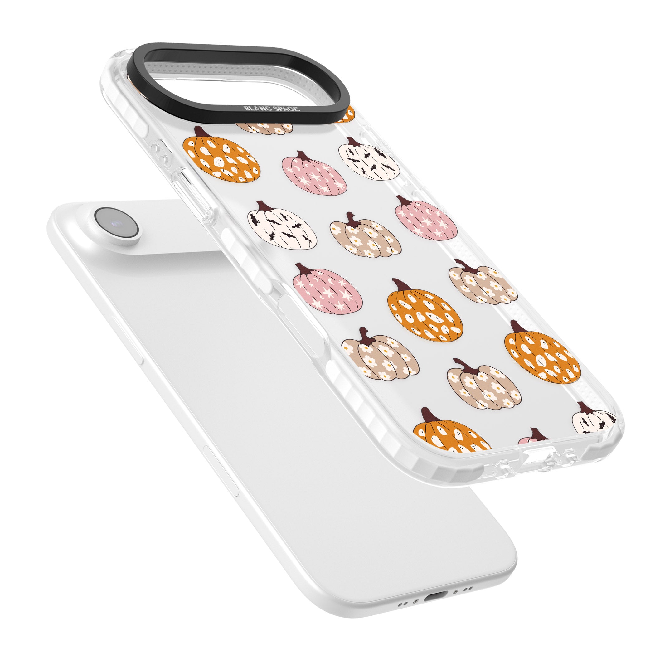 Floral Pumpkins iPhone 17 Air Impact Clear Phone Case Colours