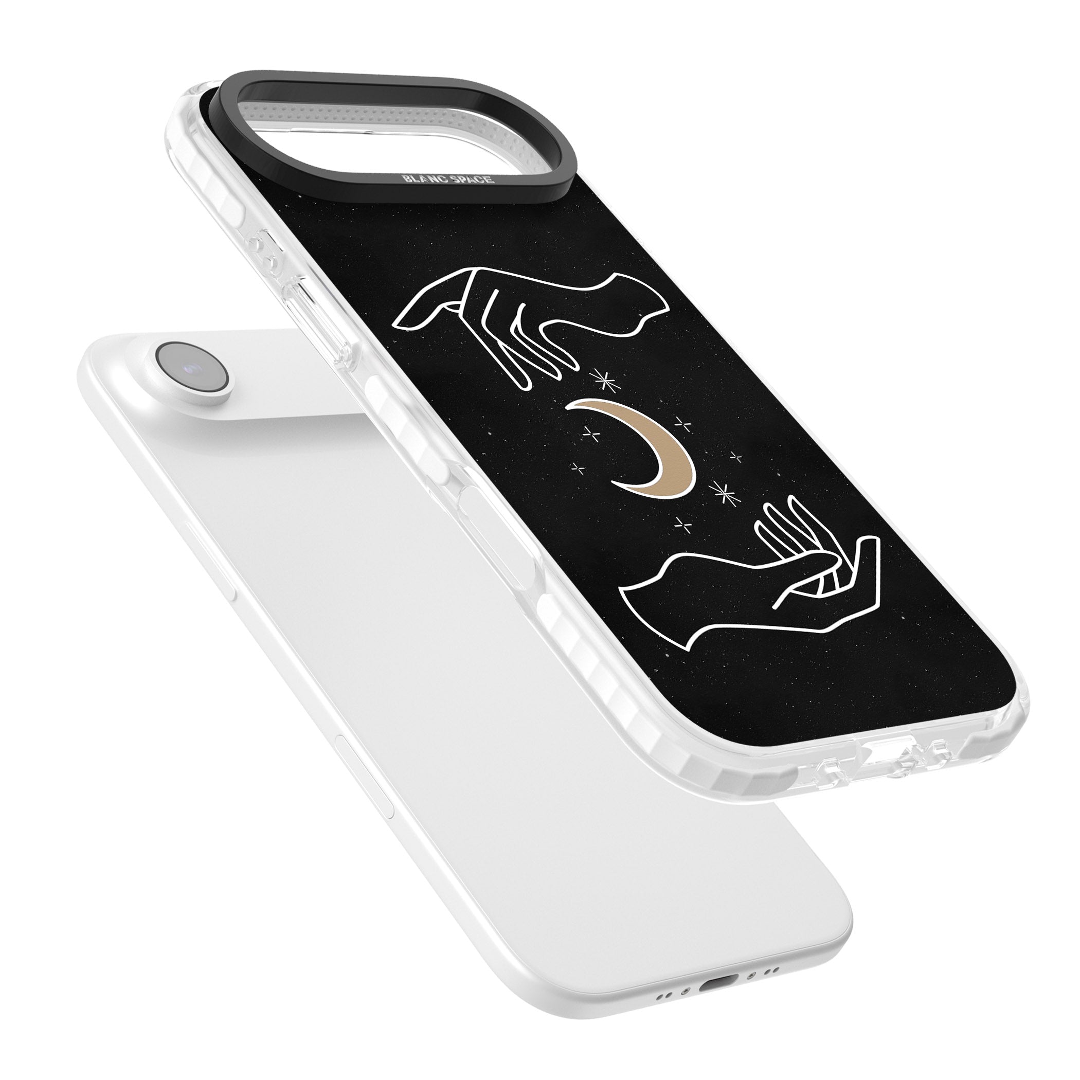 Cosmic Hands iPhone 17 Air Impact Clear Phone Case Colours