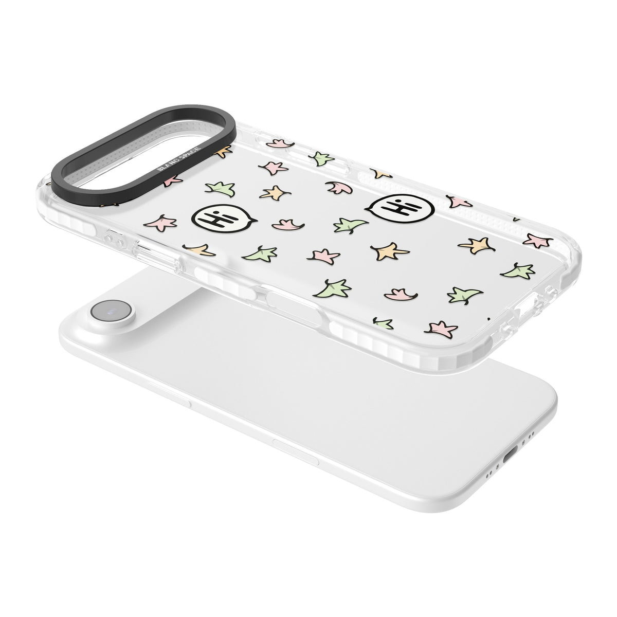 Heartstopper Leaves iPhone Air Impact Clear Phone Case angled