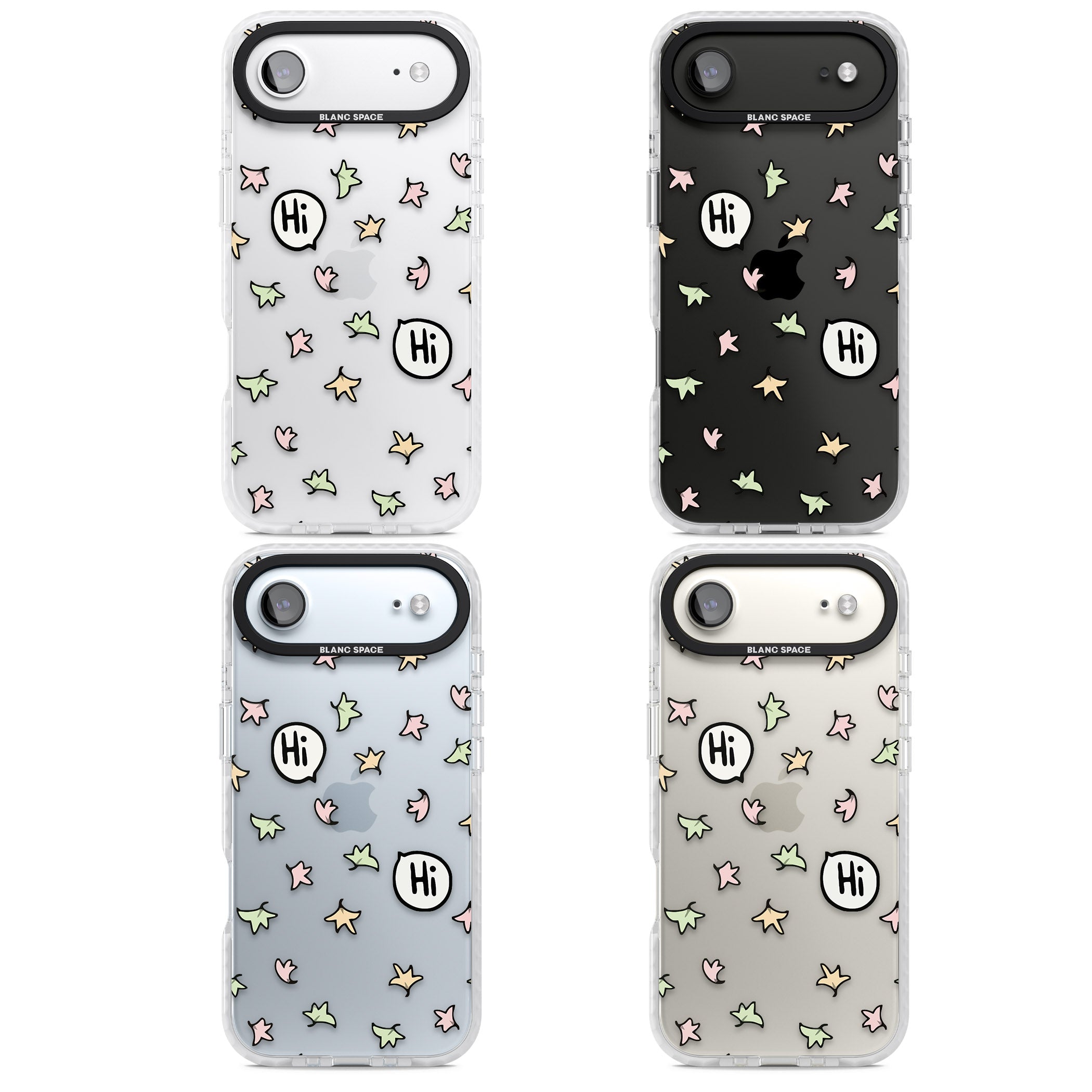 Heartstopper Leaves Pattern iPhone 17 Air Impact Clear Phone Case APT Impact Protection