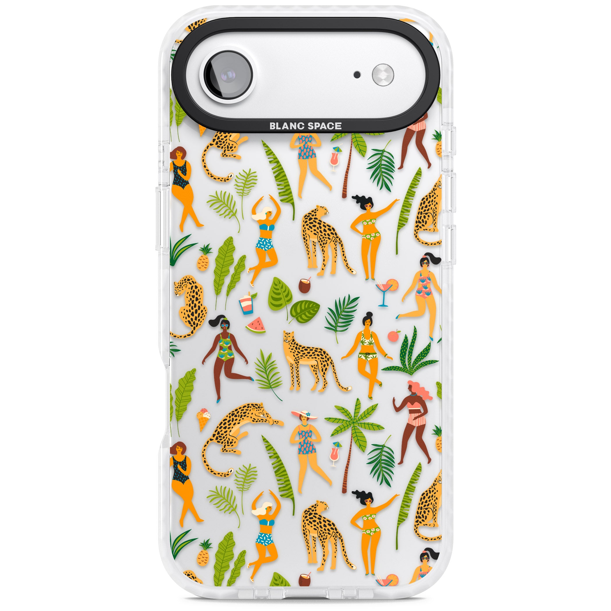 Tropical Party Vibes iPhone 17 Air Impact Clear Phone Case