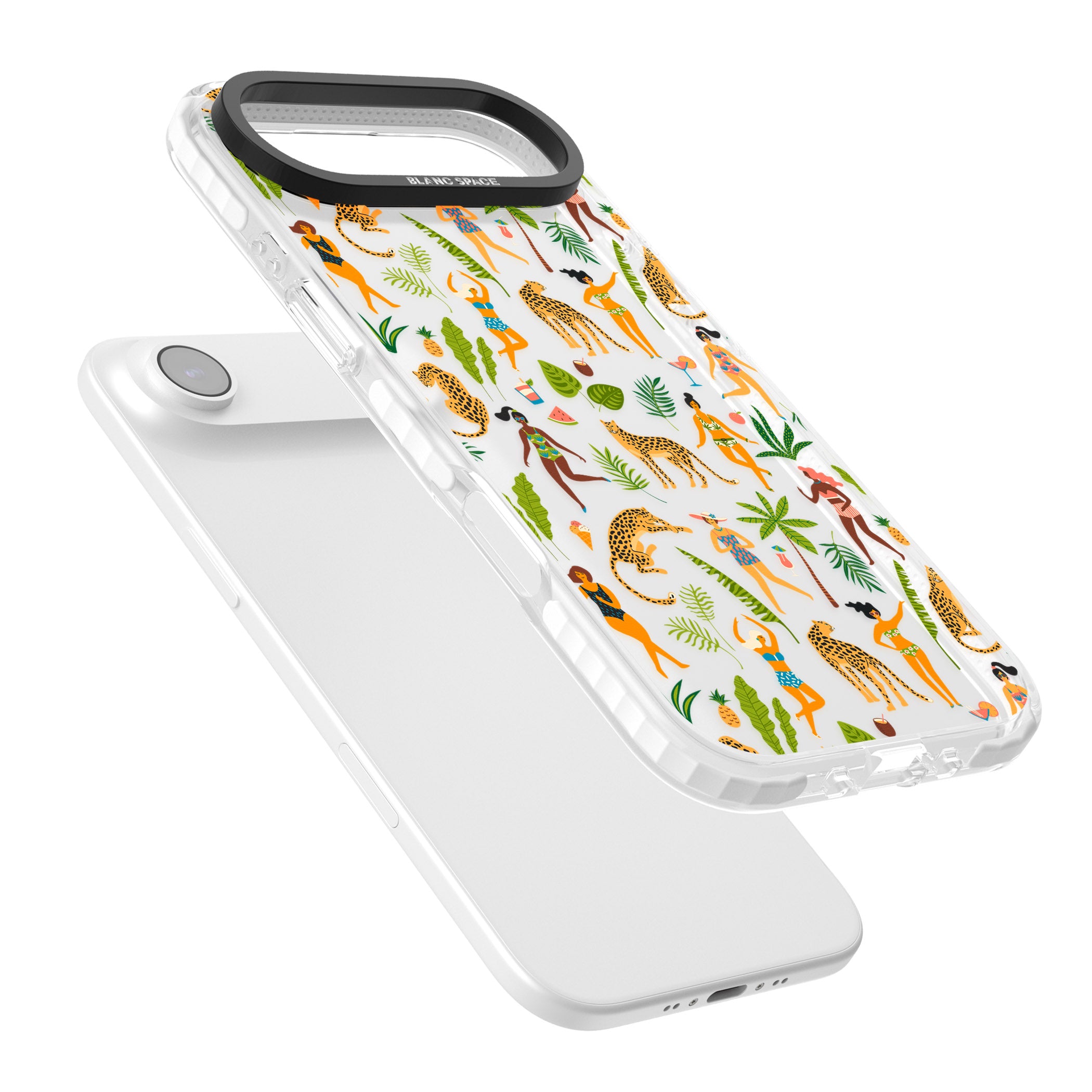 Tropical Party Vibes iPhone 17 Air Impact Clear Phone Case Colours