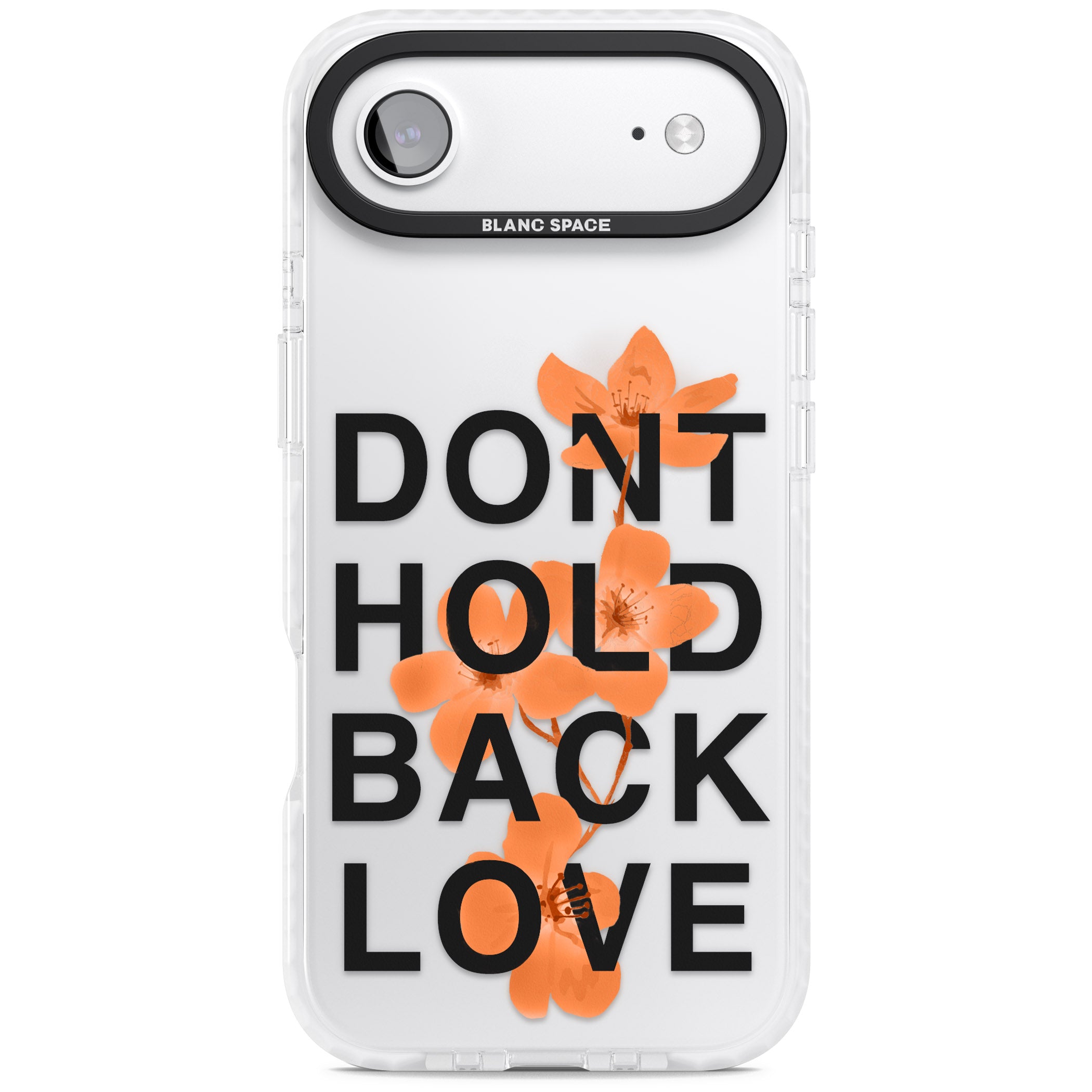 Don'T Hold Back Love Orange & Black iPhone 17 Air Impact Clear Phone Case