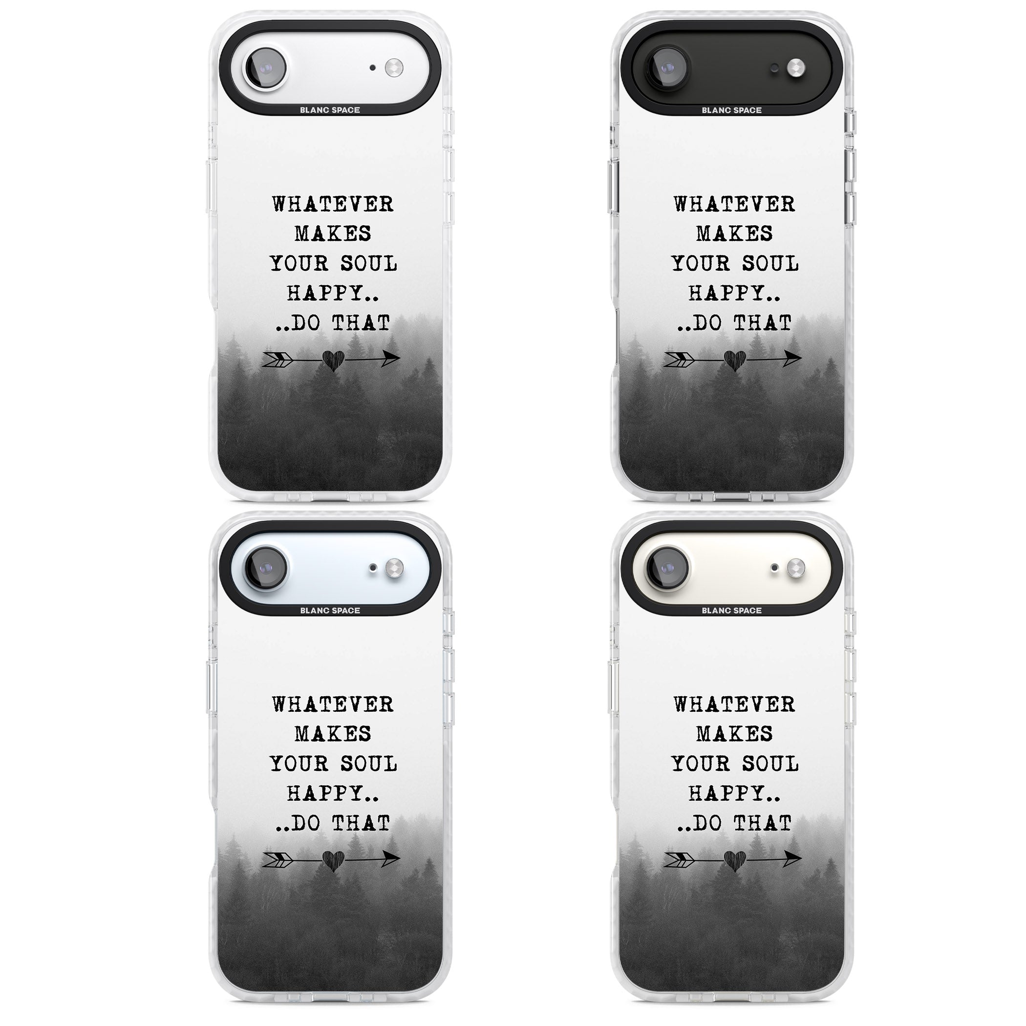 Whatever Makes Your Soul Quote iPhone 17 Air Impact Clear Phone Case APT Impact Protection