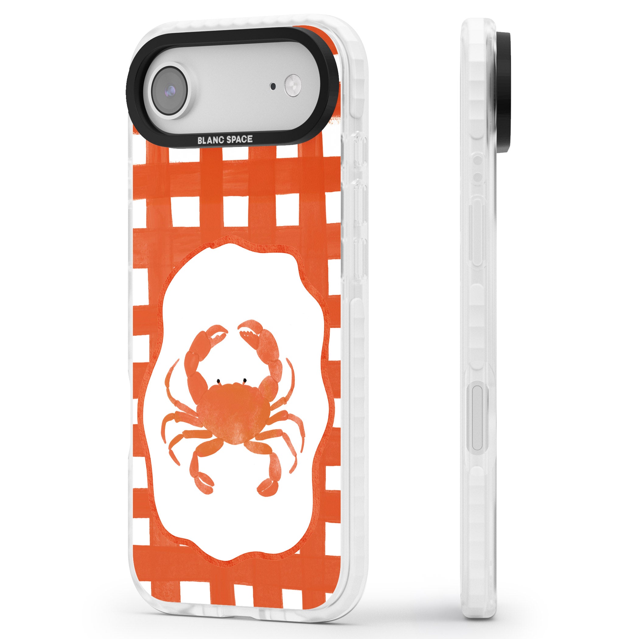 Red Lobster iPhone 17 Air Impact Clear Phone Case Side Profile