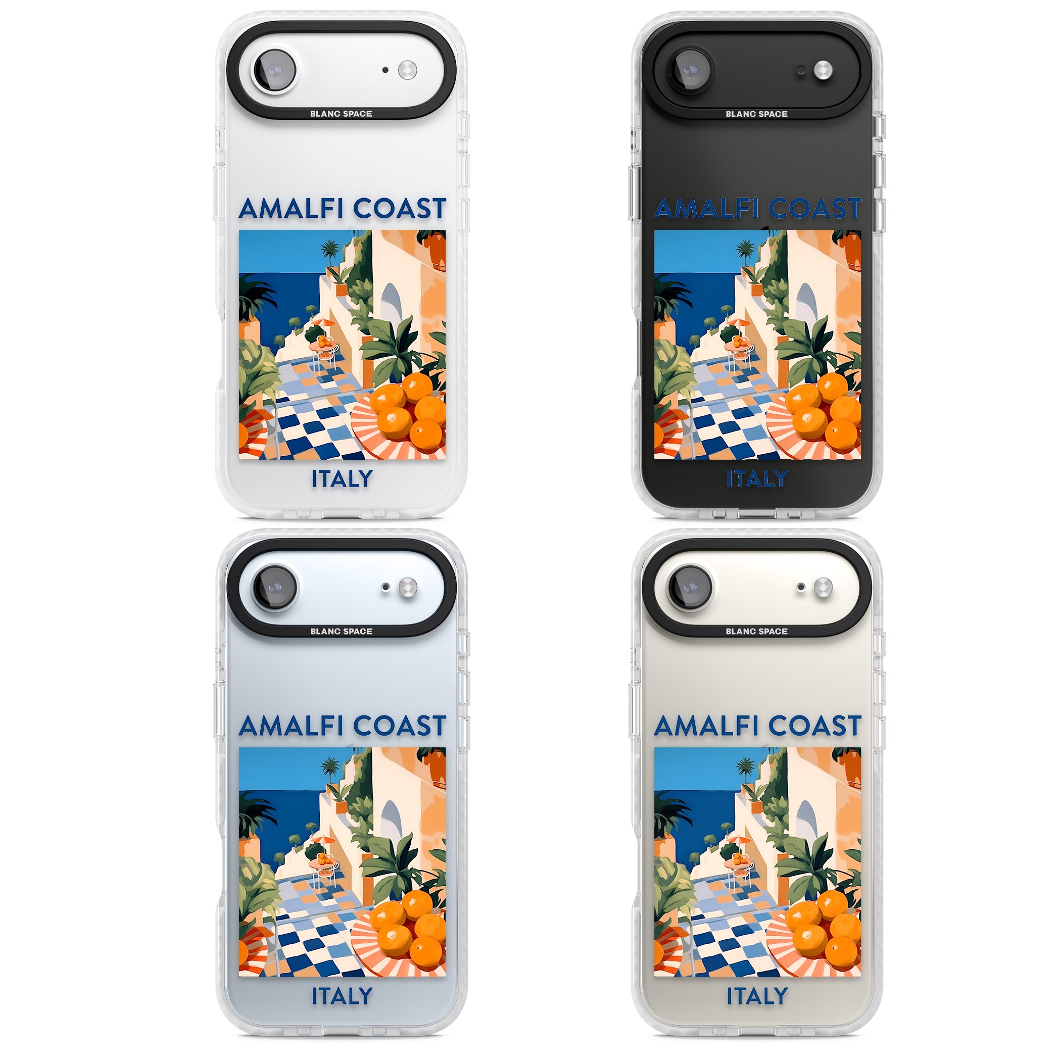 Amalfi Coast iPhone 17 Air Impact Clear Phone Case APT Impact Protection