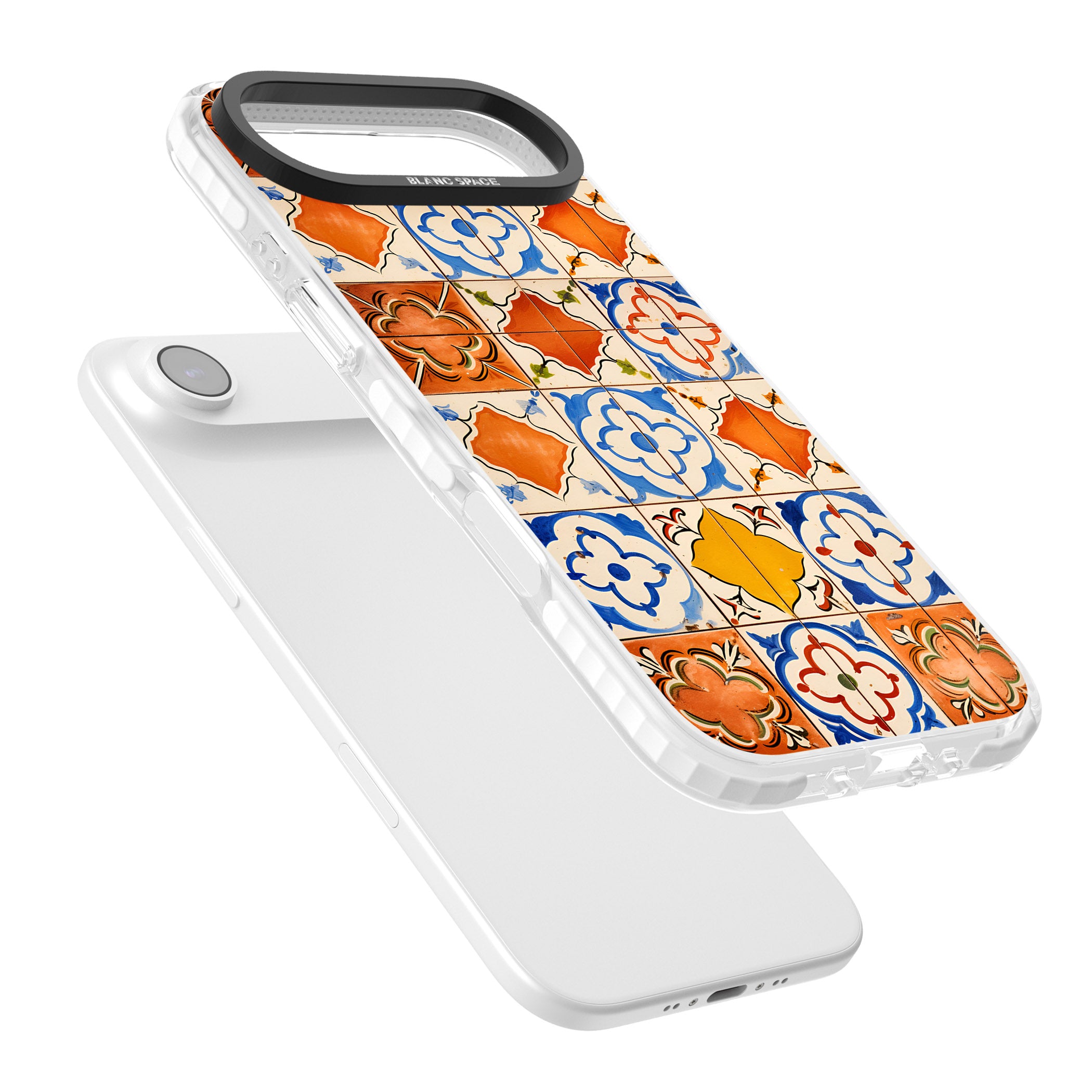 Spanish Mosaic Tiles iPhone 17 Air Impact Clear Phone Case Colours