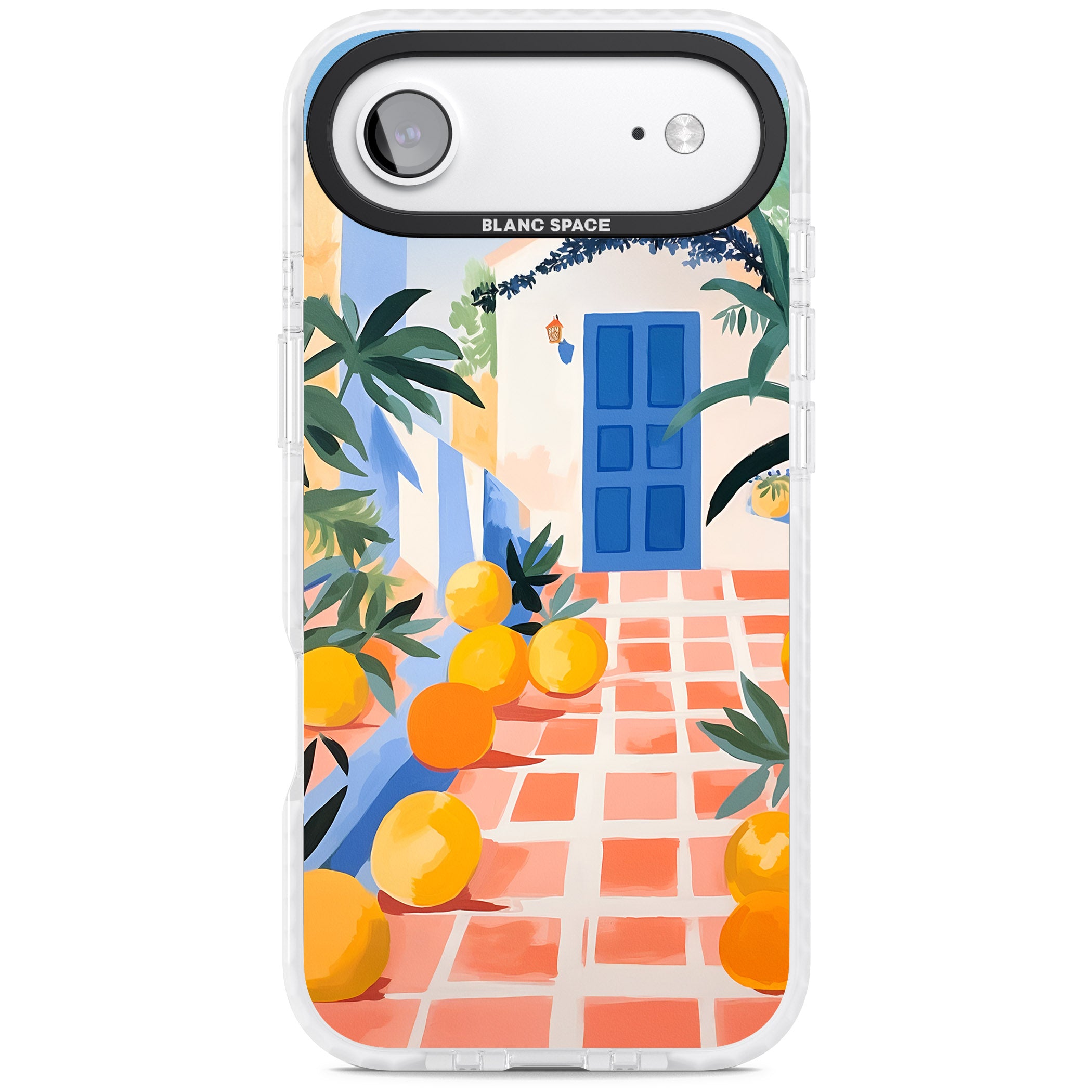 Greek Courtyard iPhone 17 Air Impact Clear Phone Case