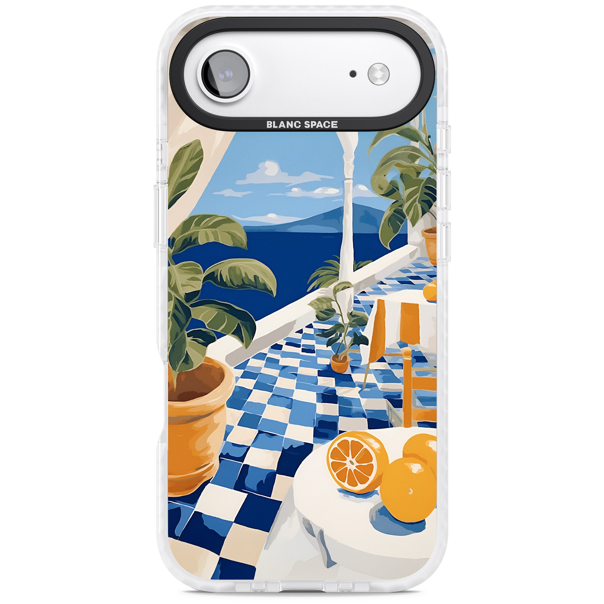 Greek Balcony iPhone 17 Air Impact Clear Phone Case