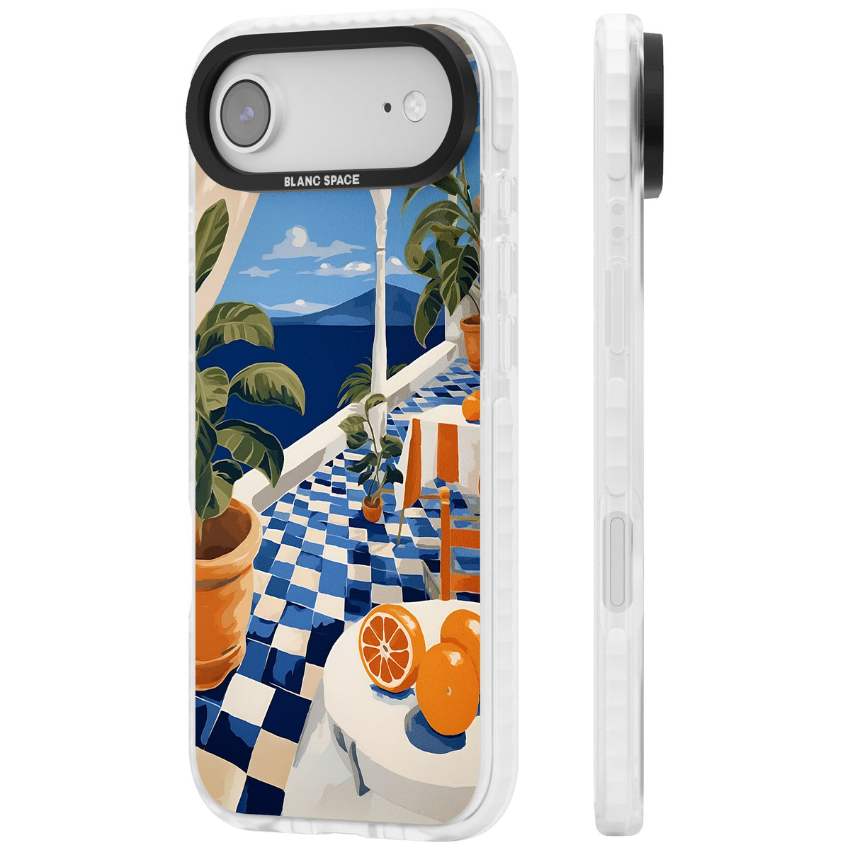 Greek Balcony iPhone Air Impact Clear Phone Case side
