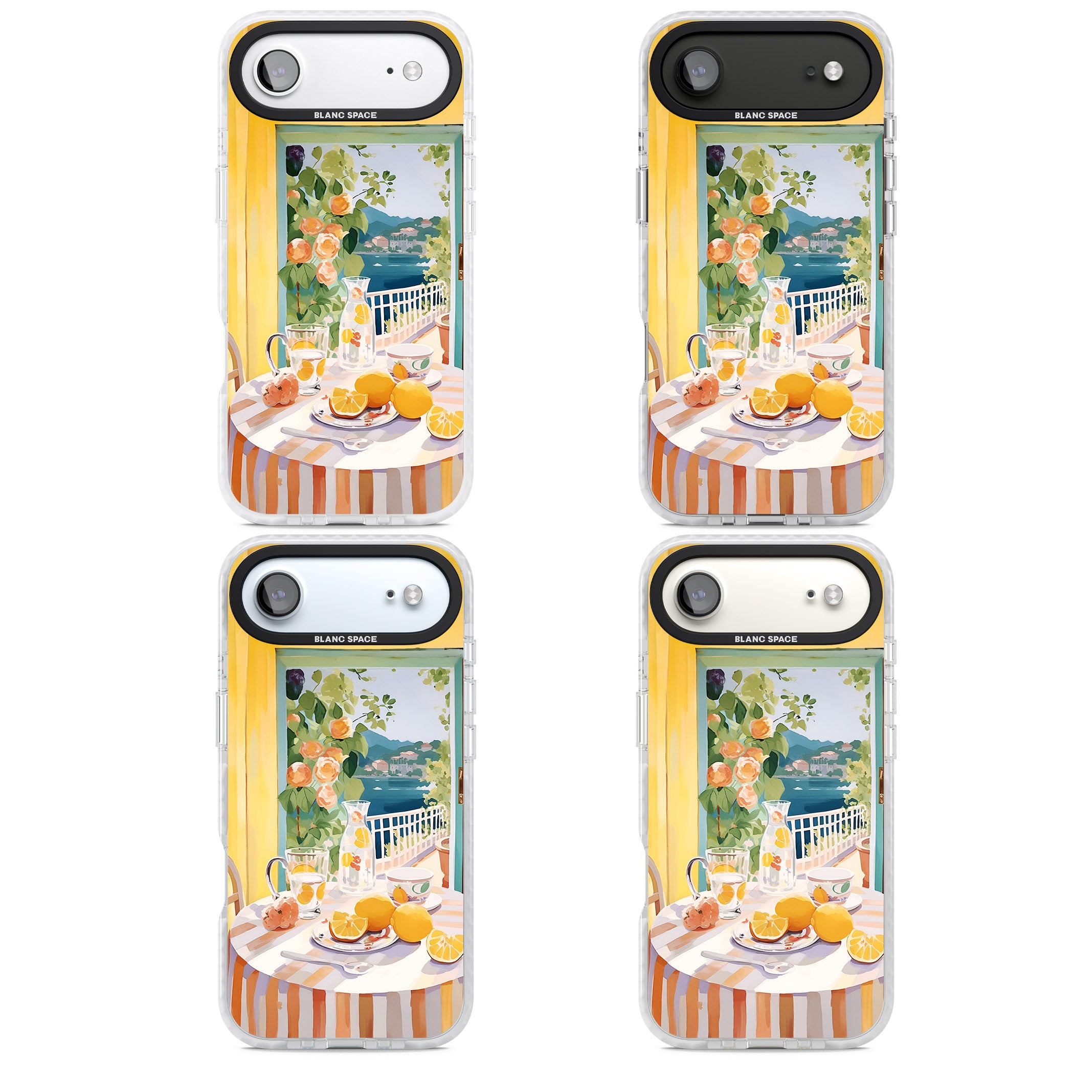 Amalfi Breakfast Balcony iPhone 17 Air Impact Clear Phone Case APT Impact Protection