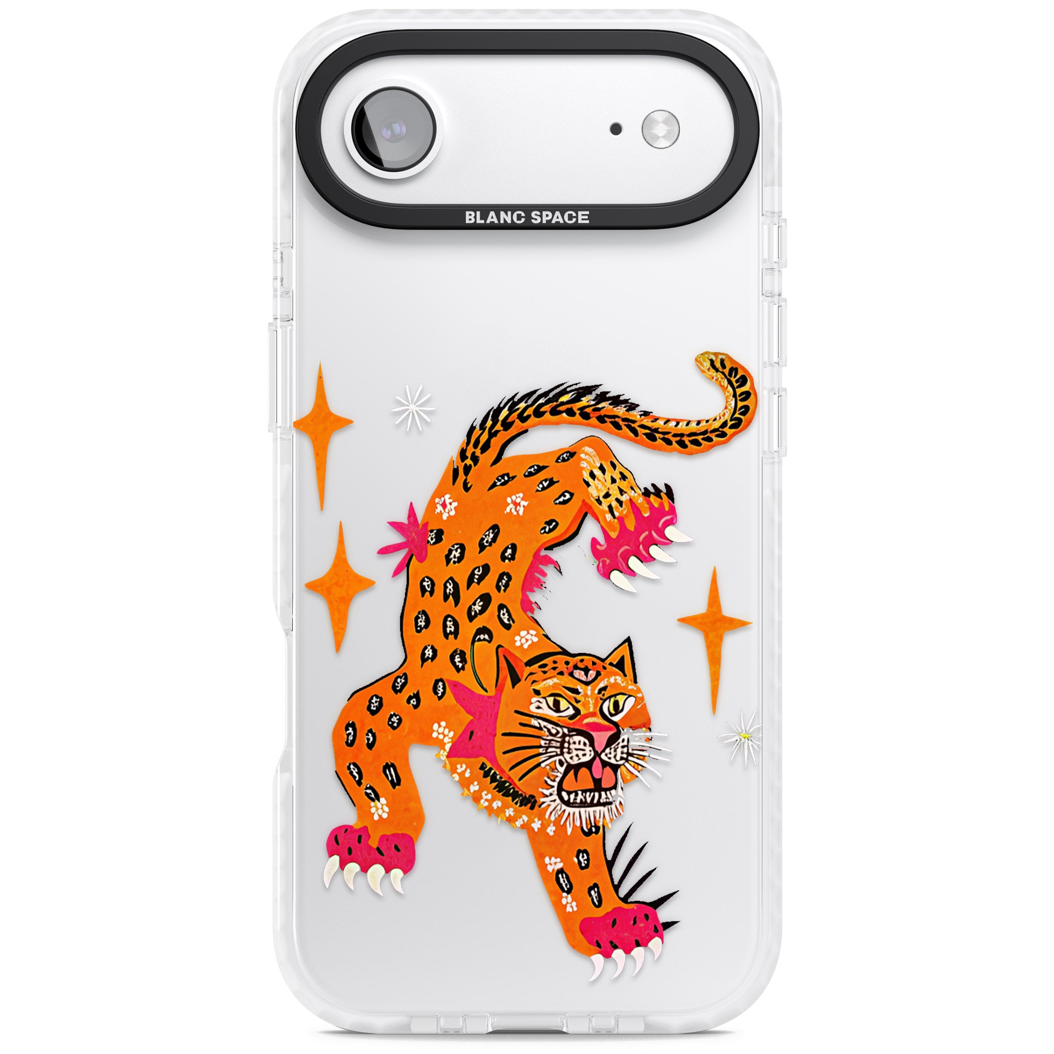 Fierce Jaguar Clear iPhone 17 Air Impact Clear Phone Case