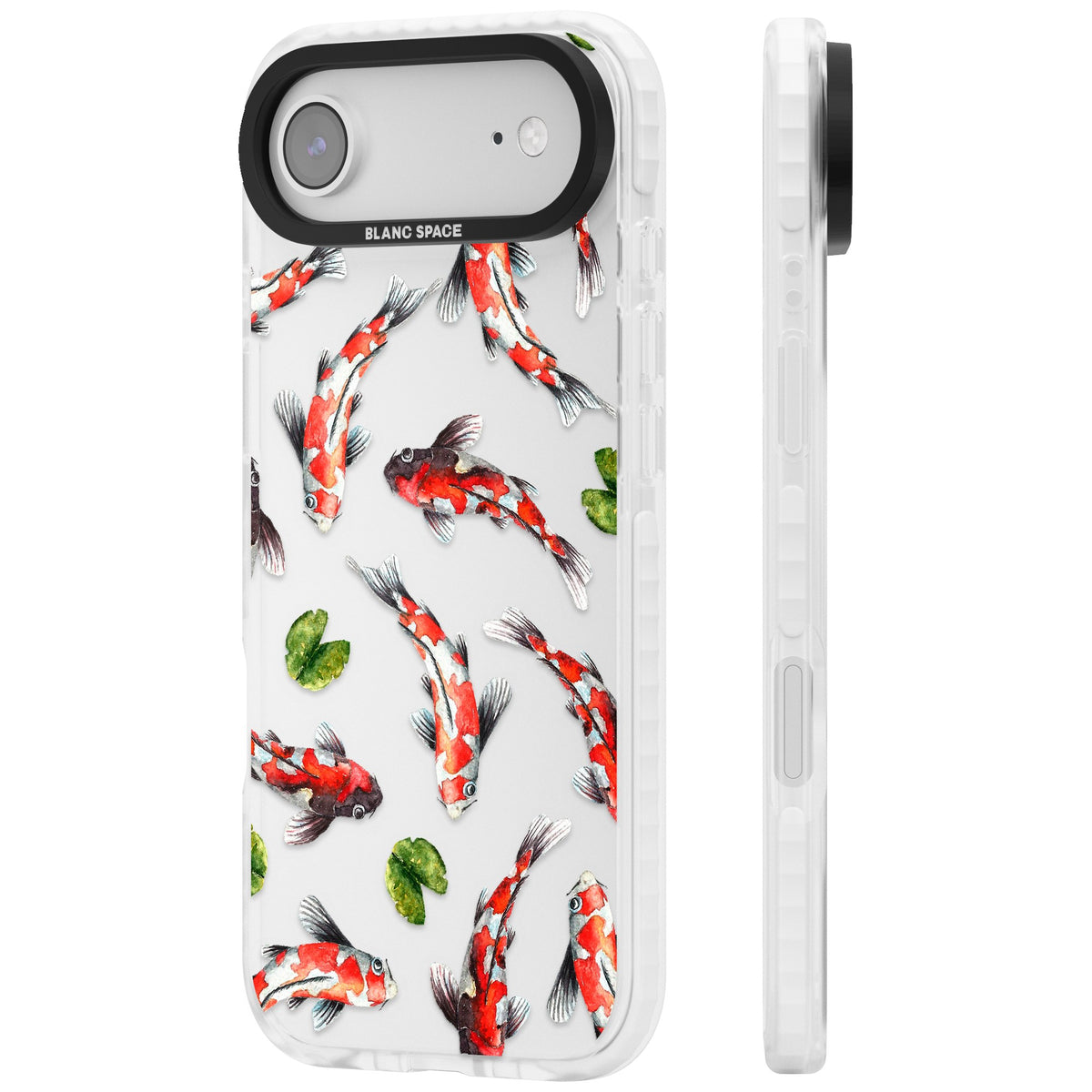 Koi Fish In Watercolour iPhone Air Impact Clear Phone Case side