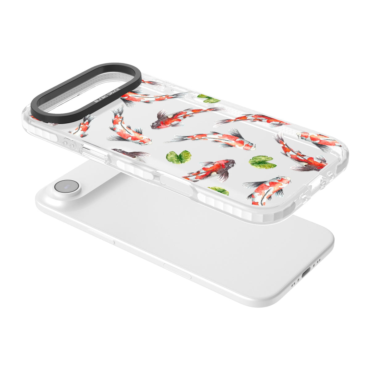 Koi Fish In Watercolour iPhone Air Impact Clear Phone Case angled