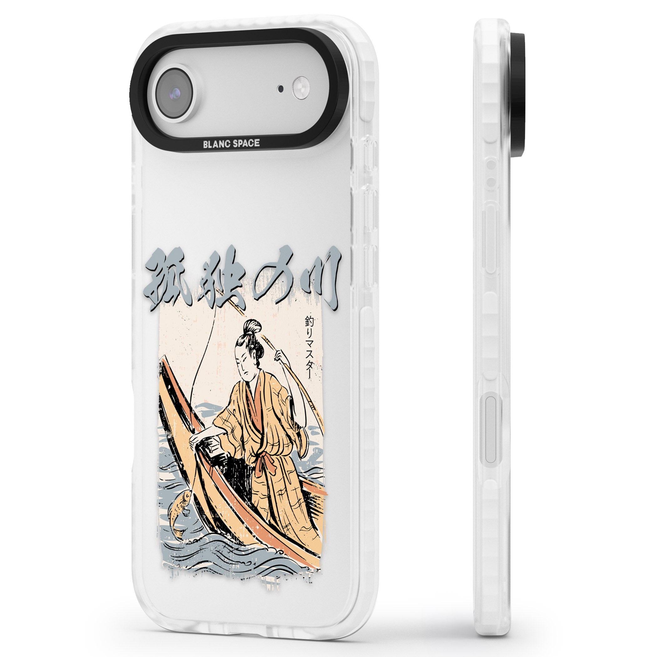Japanese River iPhone 17 Air Impact Clear Phone Case Side Profile