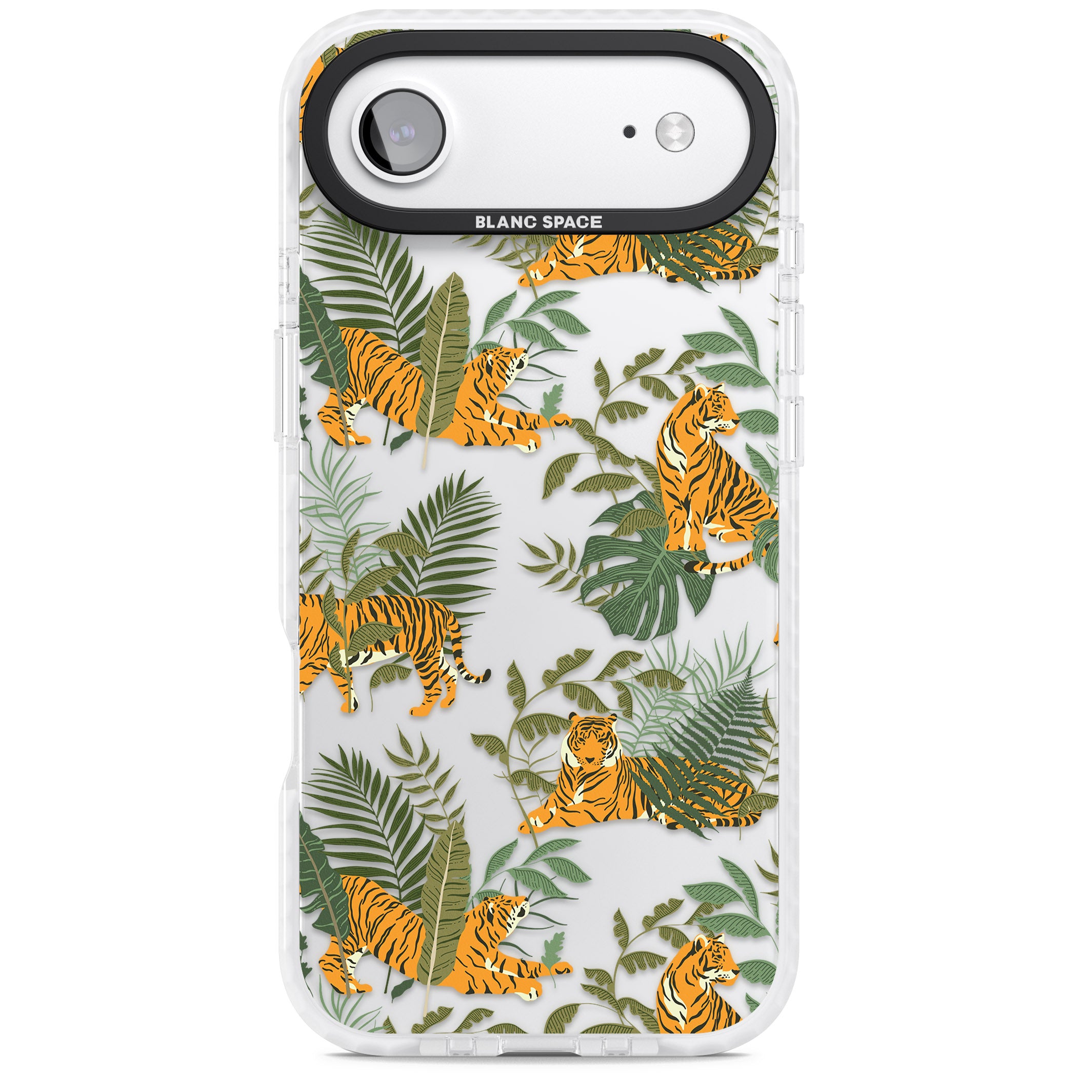 Tiger & Fern Jungle iPhone 17 Air Impact Clear Phone Case