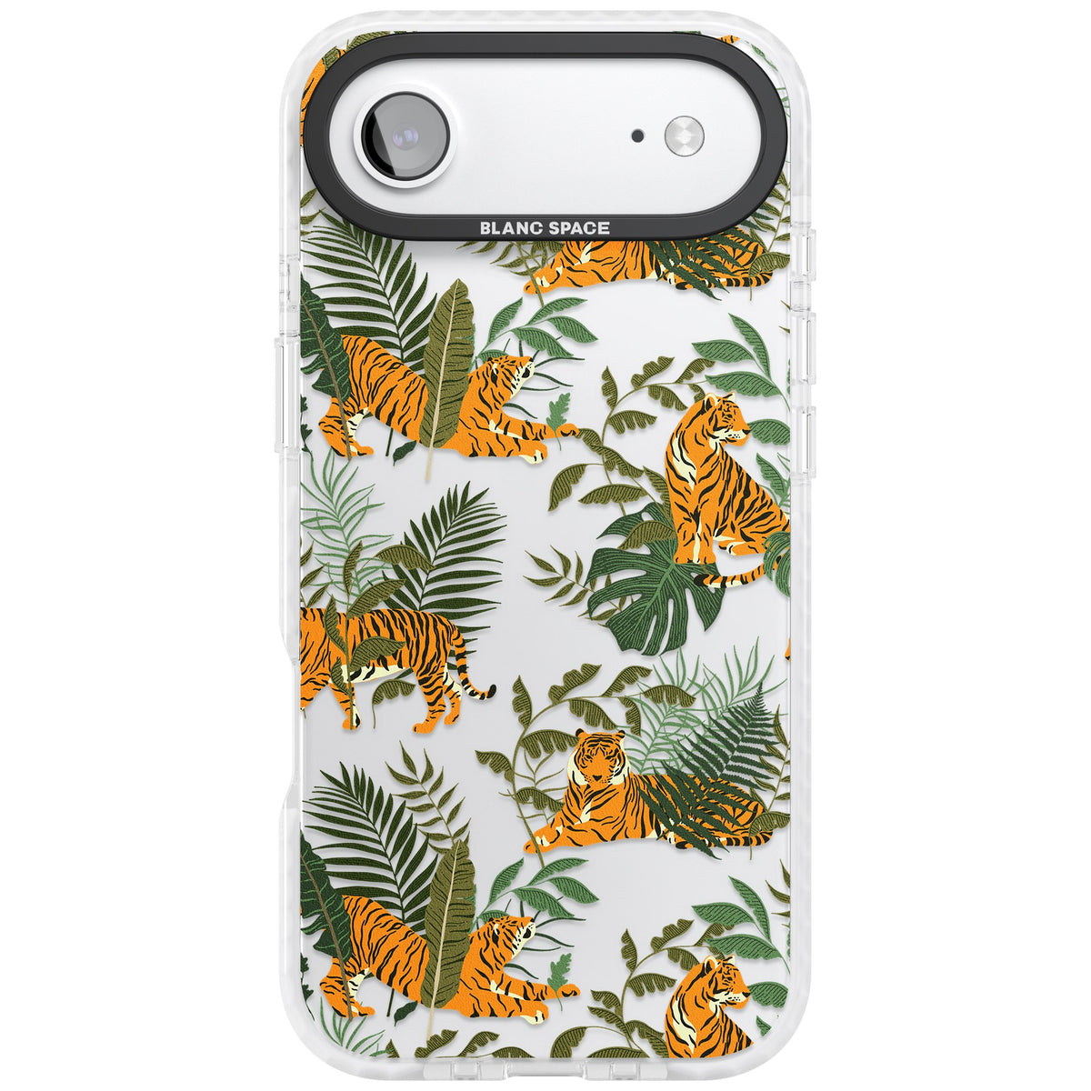 Tiger & Fern Jungle iPhone Air Impact Clear Phone Case front