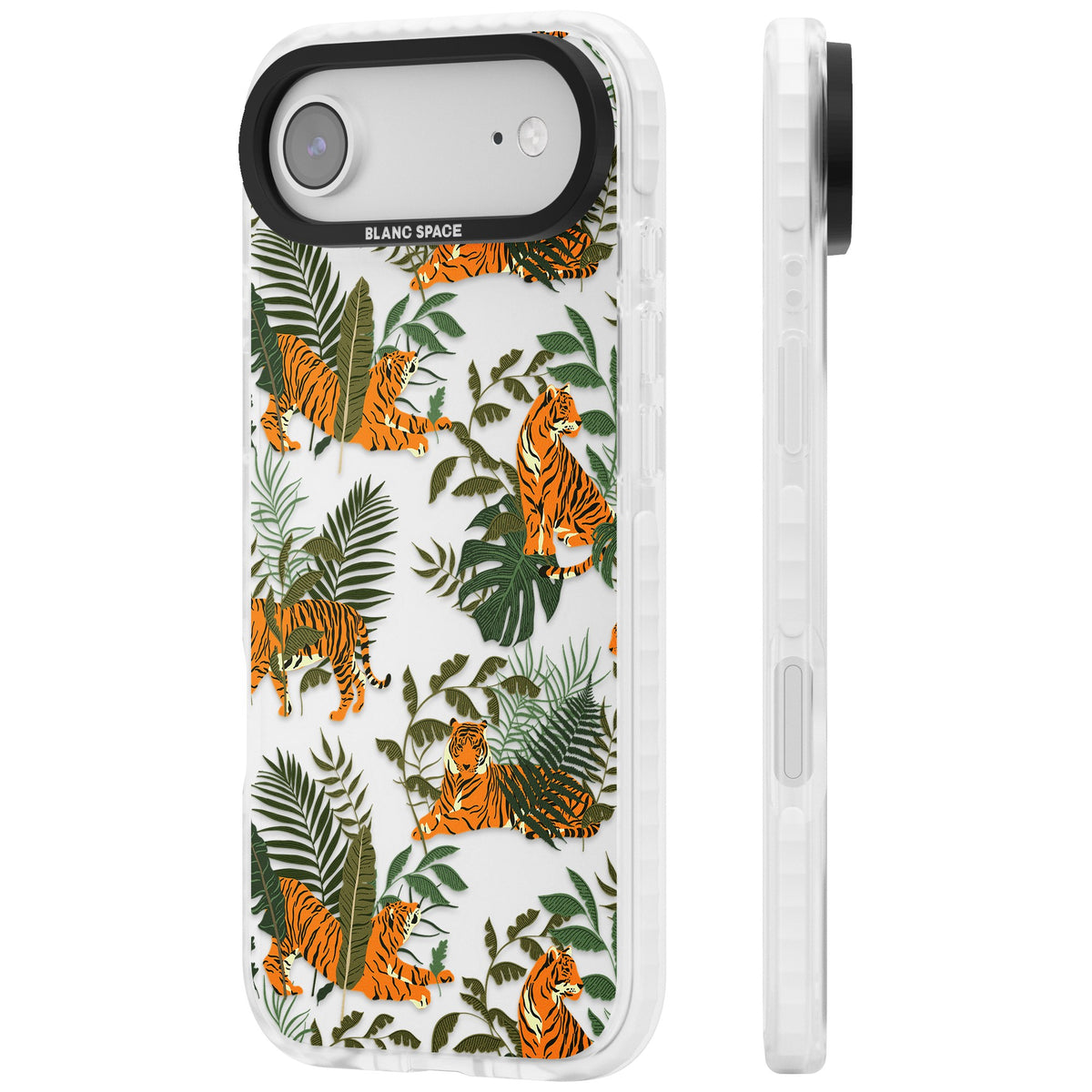 Tiger & Fern Jungle iPhone Air Impact Clear Phone Case side