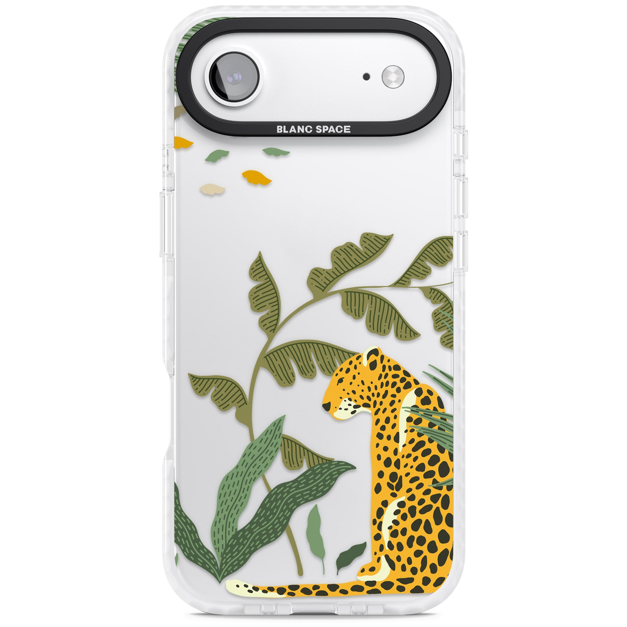Large Jungle Cat Pattern iPhone 17 Air Impact Clear Phone Case