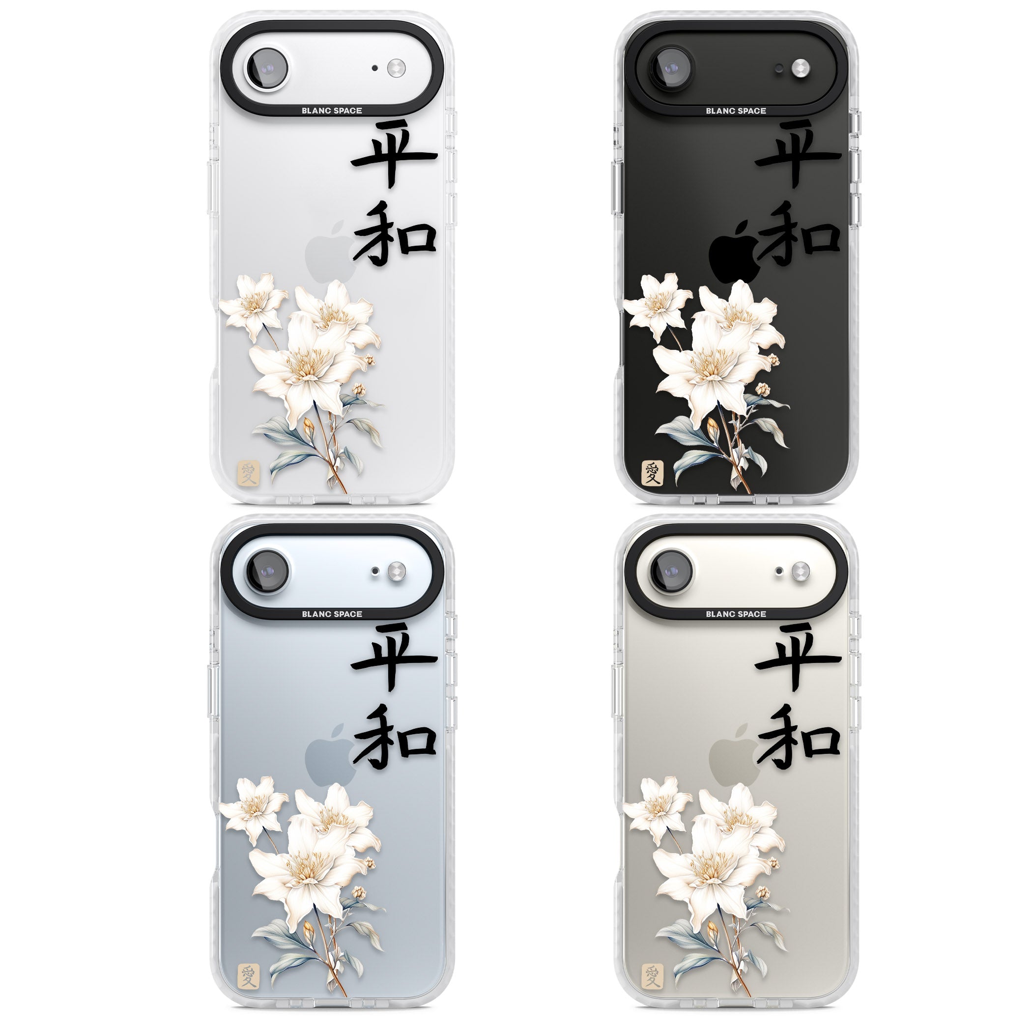 Peace And Flowers iPhone 17 Air Impact Clear Phone Case APT Impact Protection